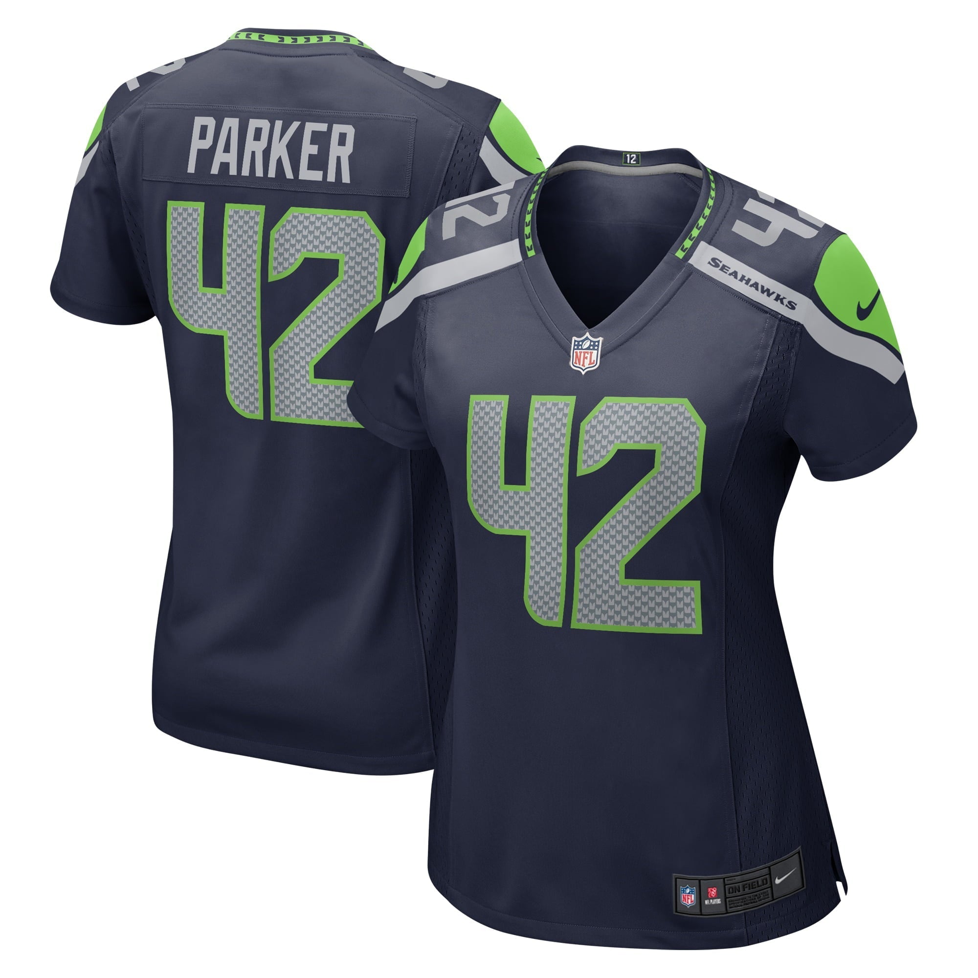 Women's Nike Steven Parker College Navy Seattle Seahawks Home Game Player Jersey - vstockx