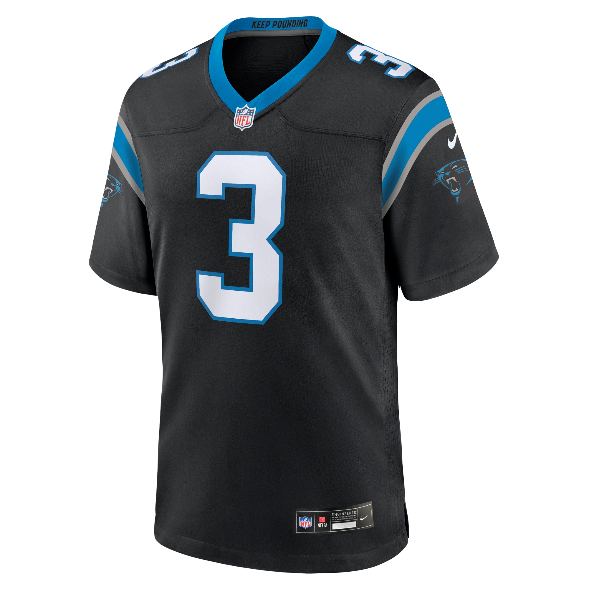Raheem Blackshear Carolina Panthers Nike Team Game Jersey - Black - vstockx