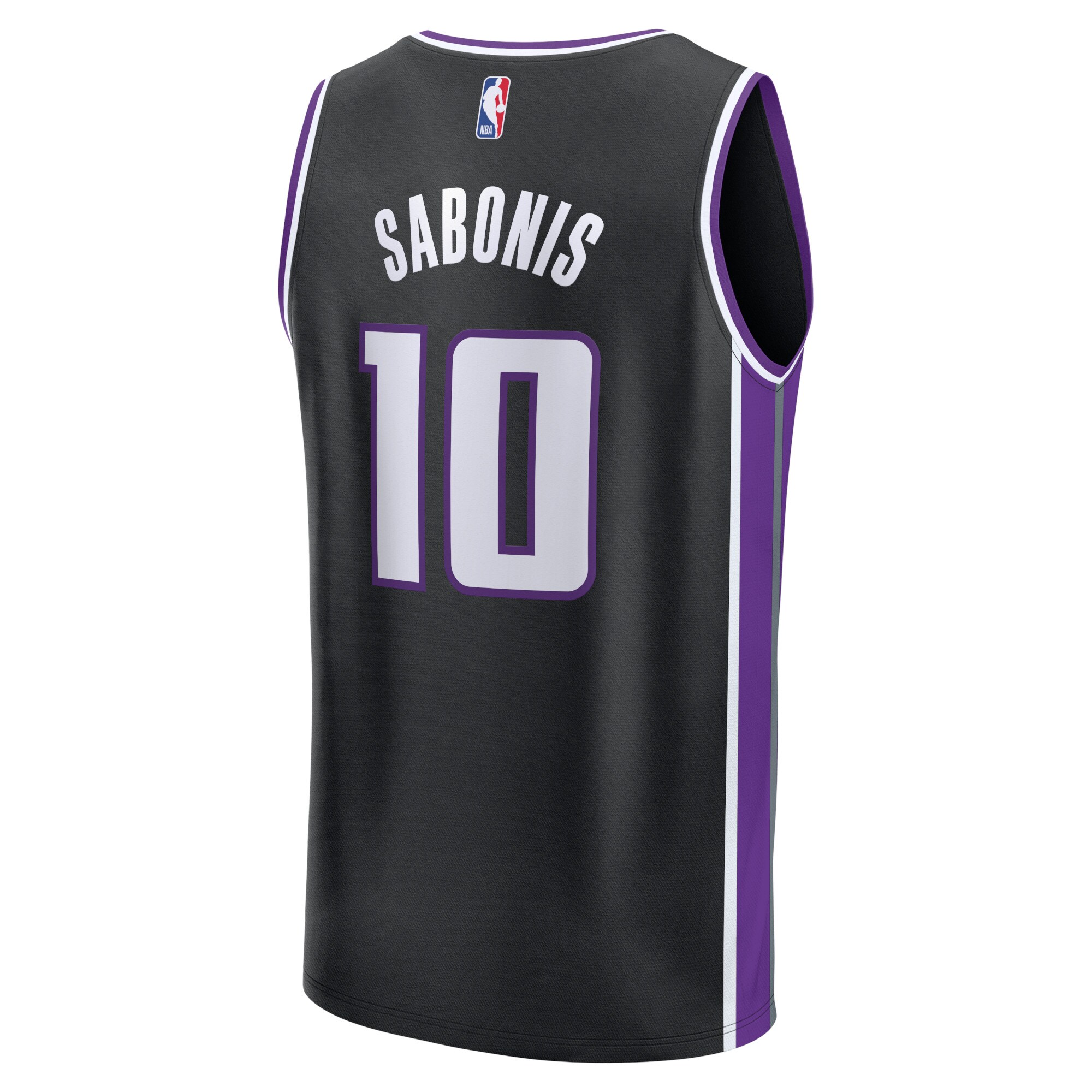 Domantas Sabonis Sacramento Kings Fanatics Branded 2023/24 Fast Break Replica Jersey - Icon Edition - Black - vstockx