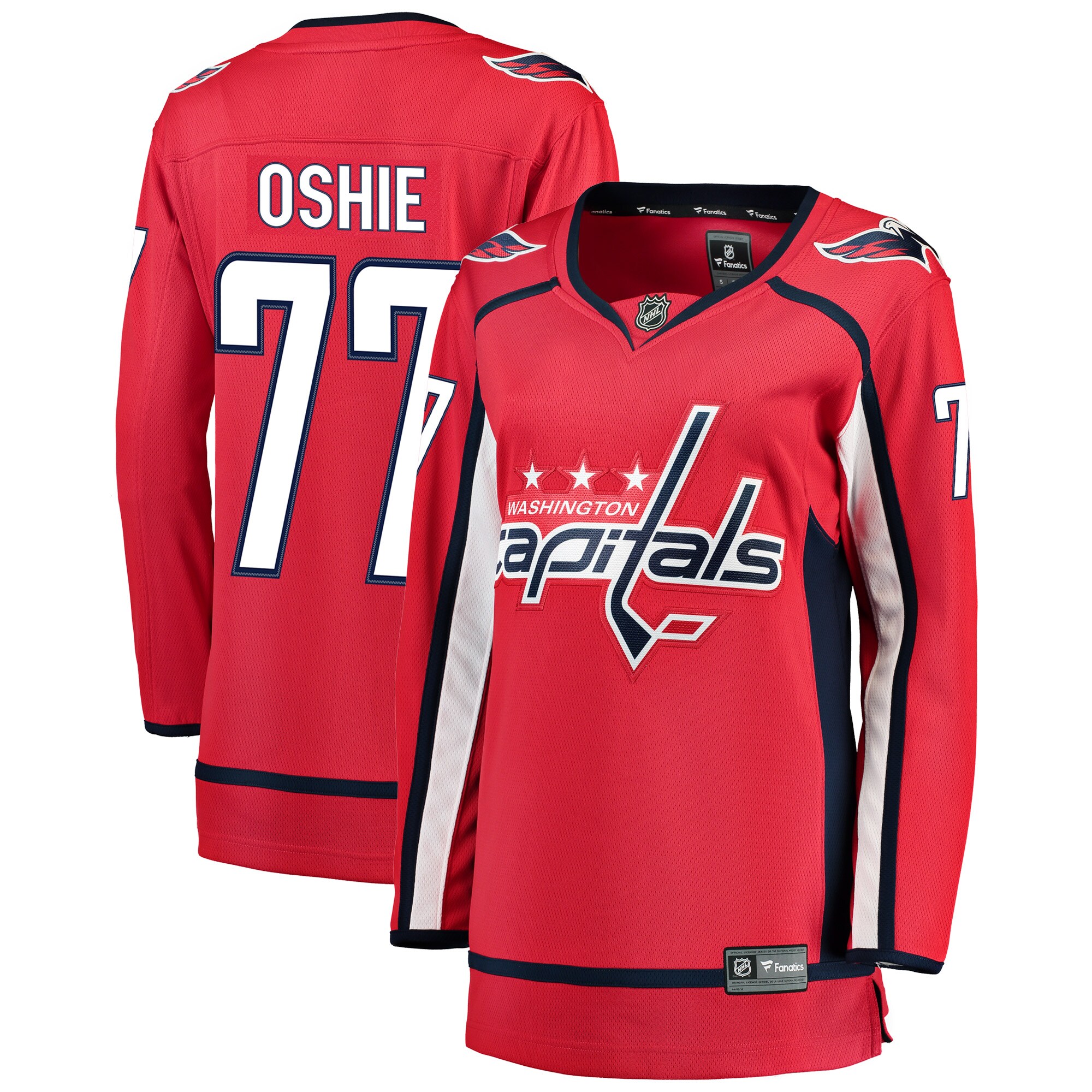 TJ Oshie Washington Capitals Fanatics Branded Women's Home Breakaway Player Jersey - Red - vstockx