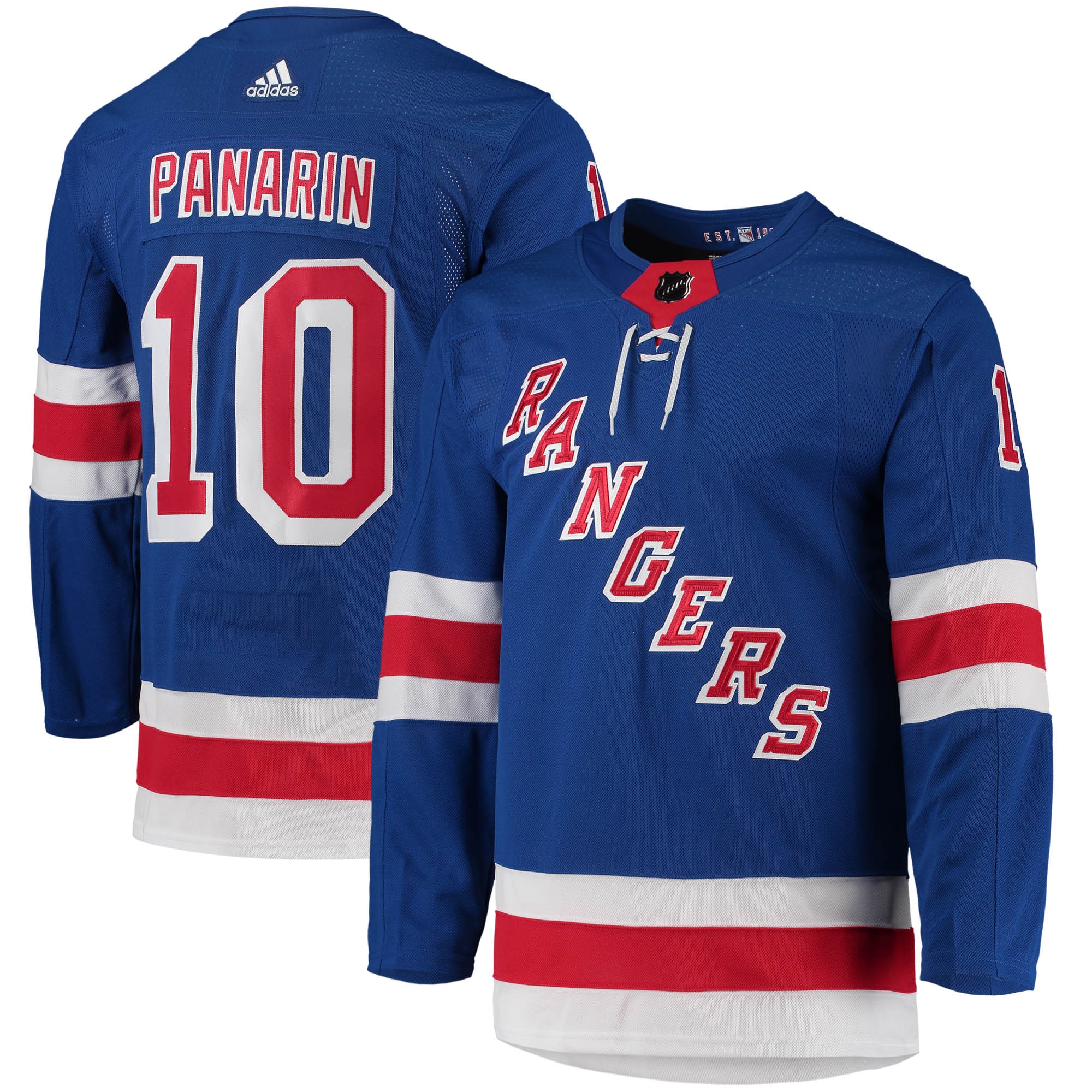 Artemi Panarin New York Rangers adidas Home Primegreen Authentic Pro Player Jersey - Blue - vstockx