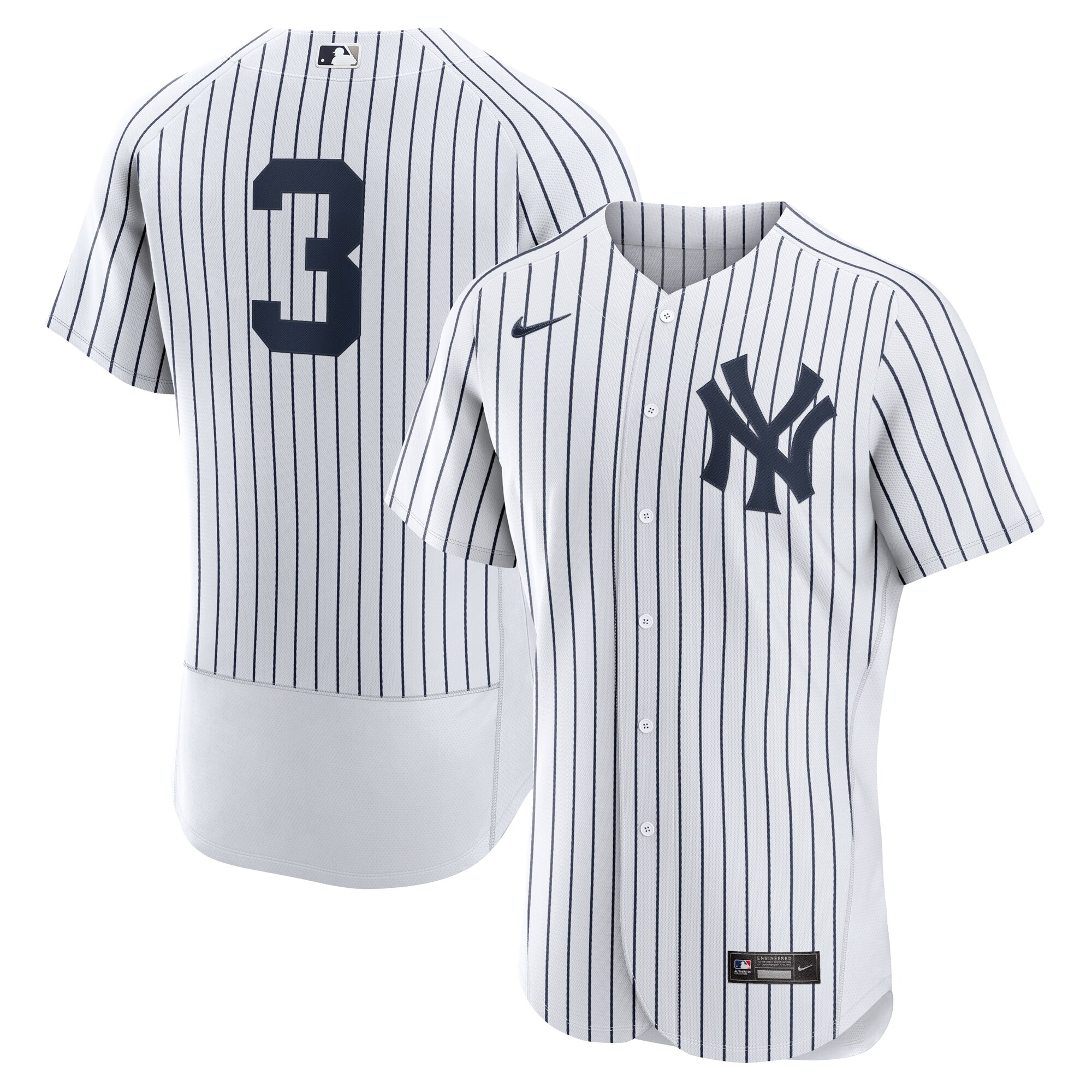 Babe Ruth New York Yankees Nike Home Authentic Retired Player Jersey - White - vstockx