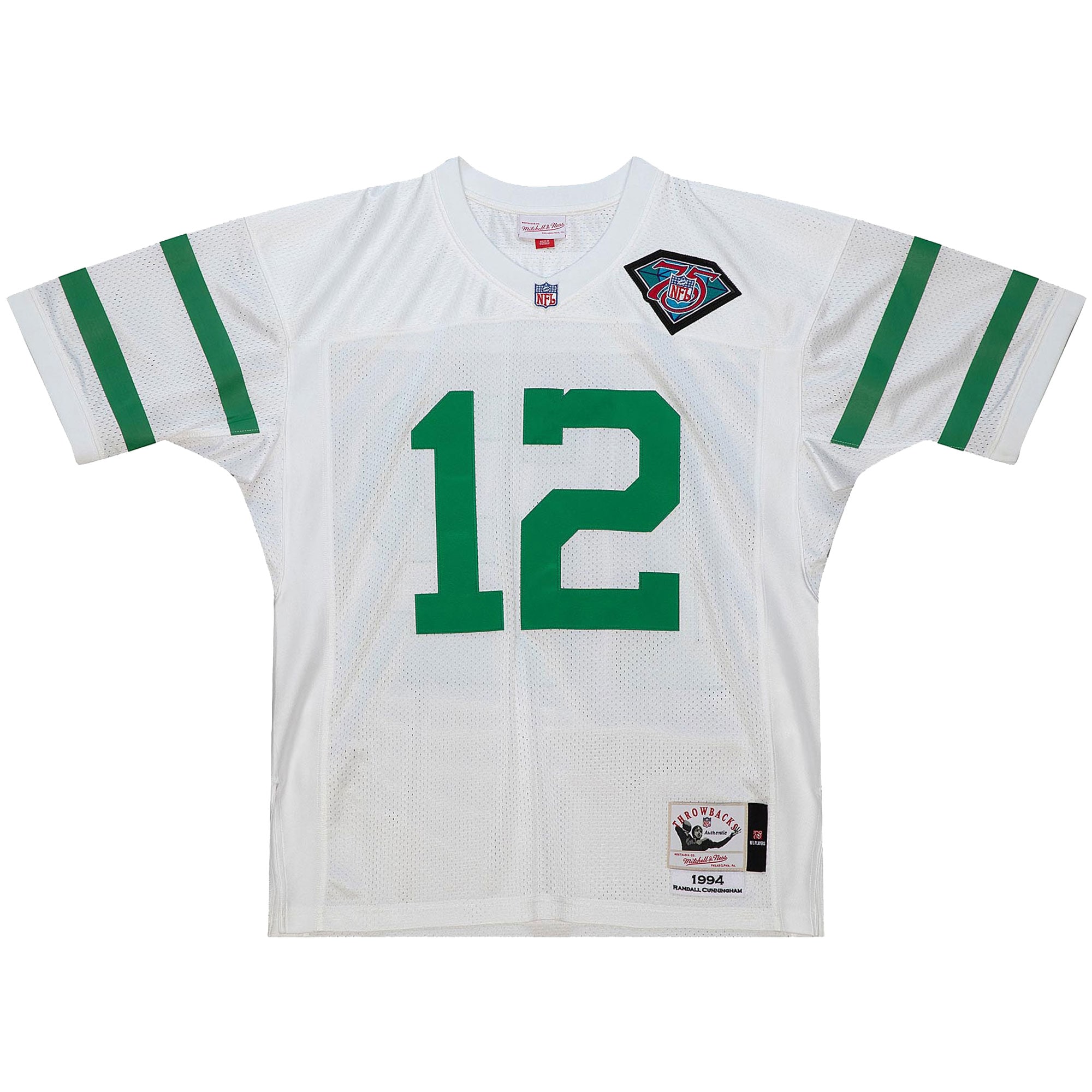 Randall Cunningham Philadelphia Eagles Mitchell & Ness 1994 Authentic Retired Player Jersey - White - vstockx