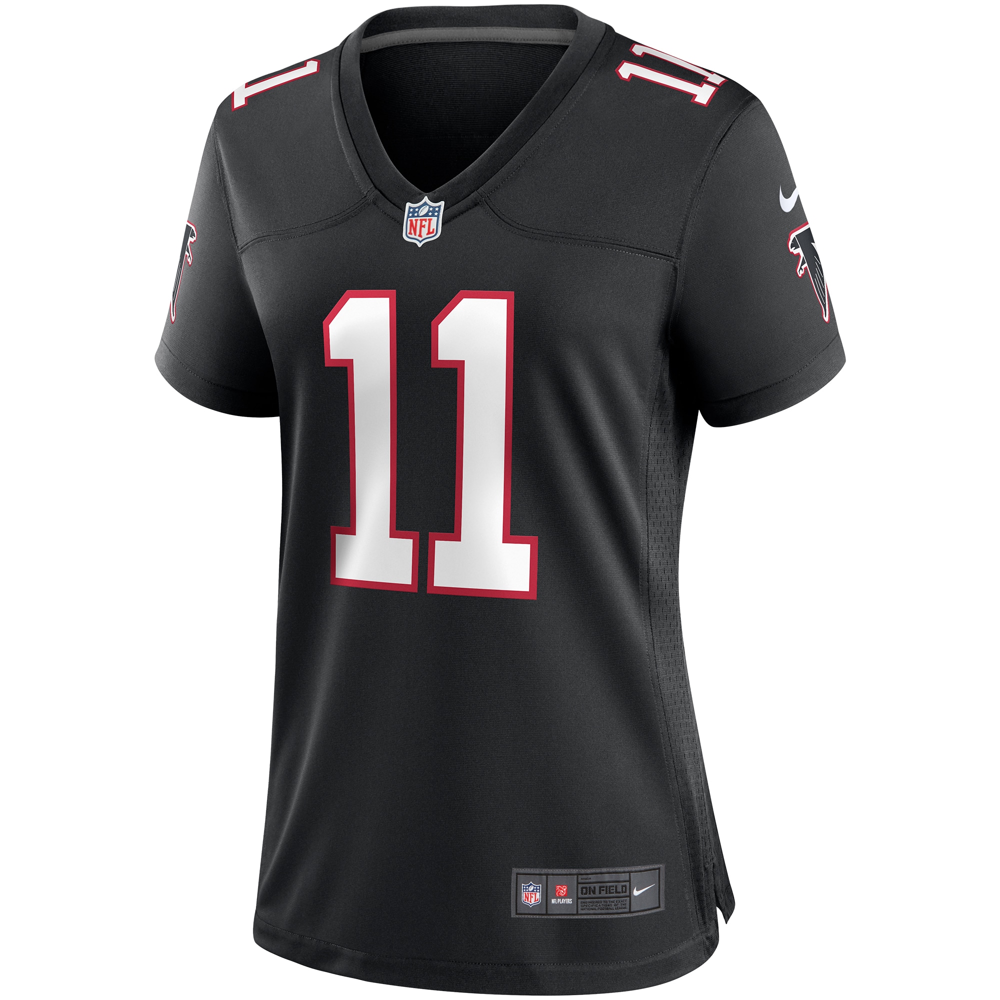 Julio Jones Atlanta Falcons Nike Women's Throwback Game Jersey - Black - vstockx