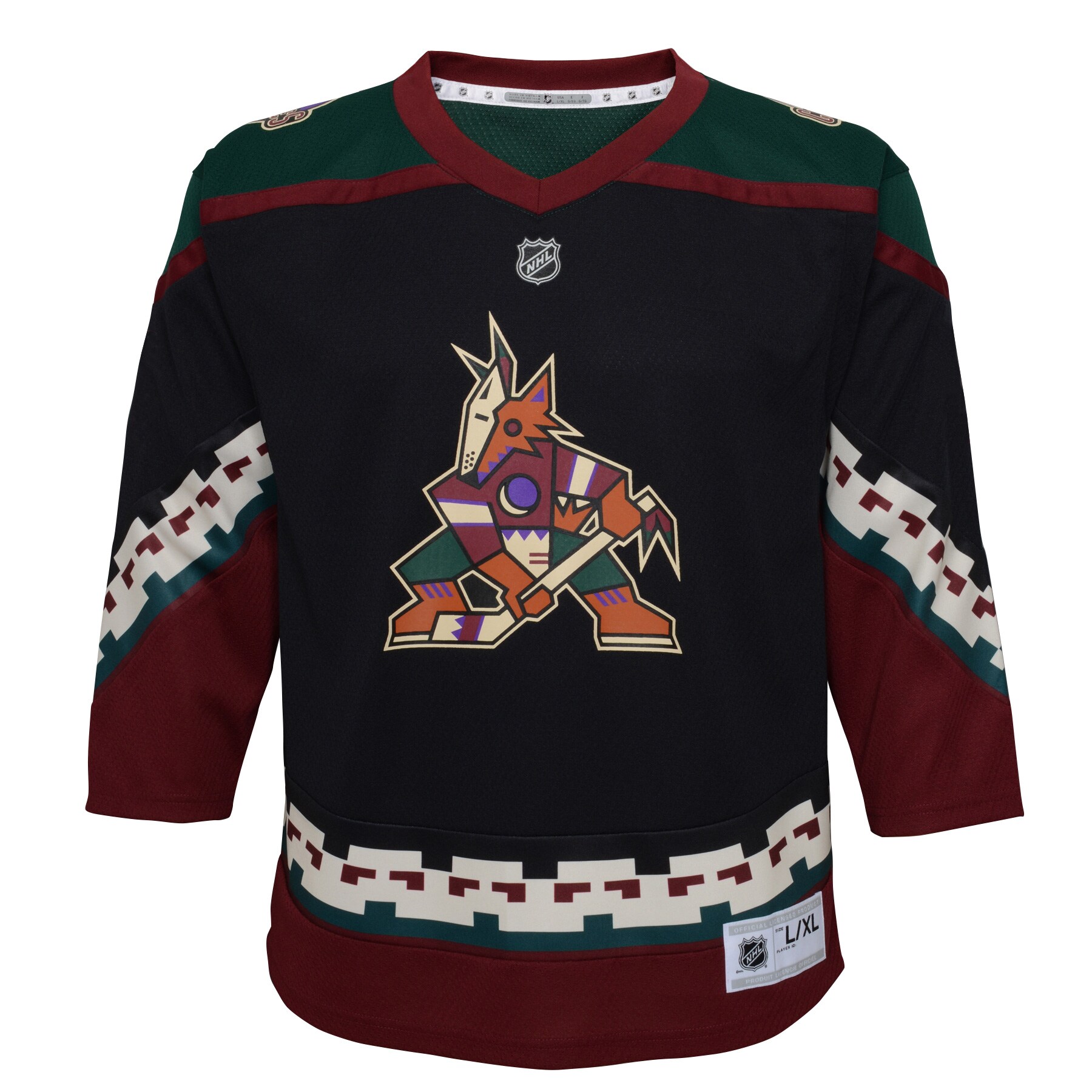 Arizona Coyotes Youth 2021/22 Home Replica Jersey - Black - vstockx