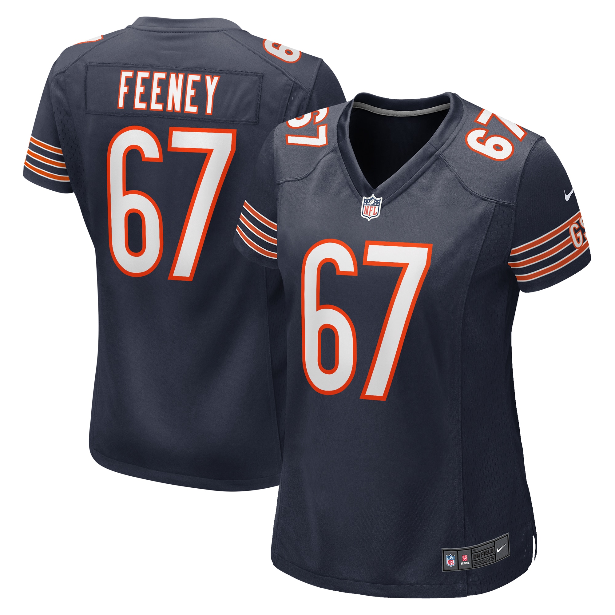 Dan Feeney Chicago Bears Nike Women's Team Game Jersey - Navy - vstockx