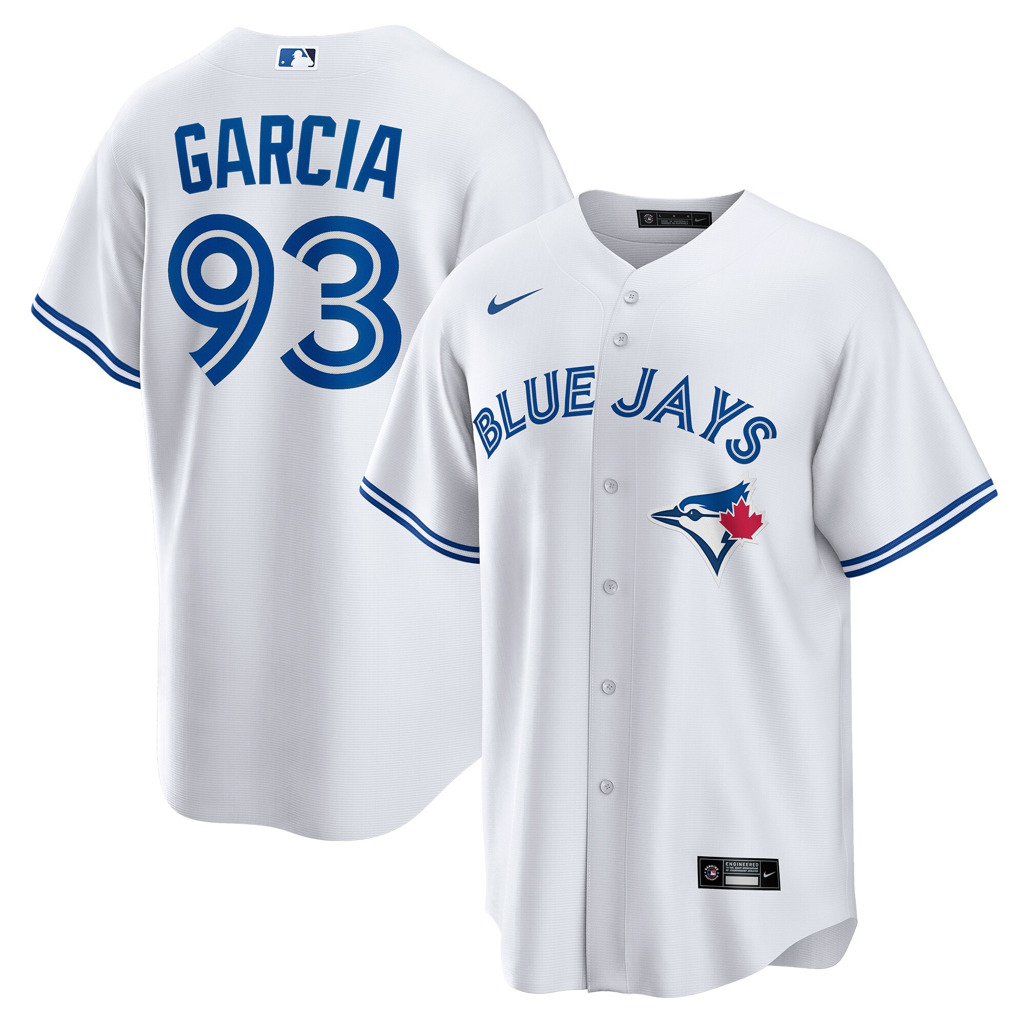 Yimi Garcia Toronto Blue Jays Nike Home Replica Player Jersey - White - vstockx
