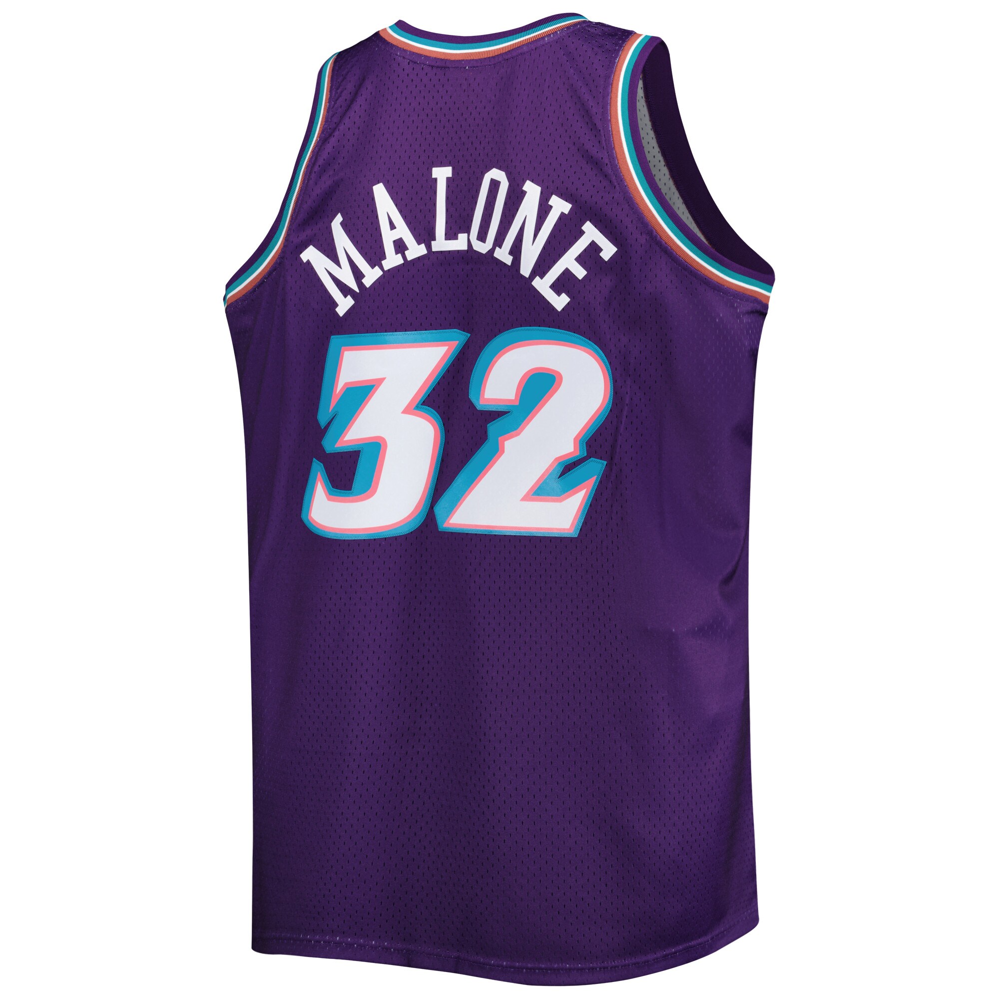 Karl Malone Utah Jazz Mitchell & Ness Big & Tall Hardwood Classics 1996/97 Swingman Jersey - Purple - vstockx