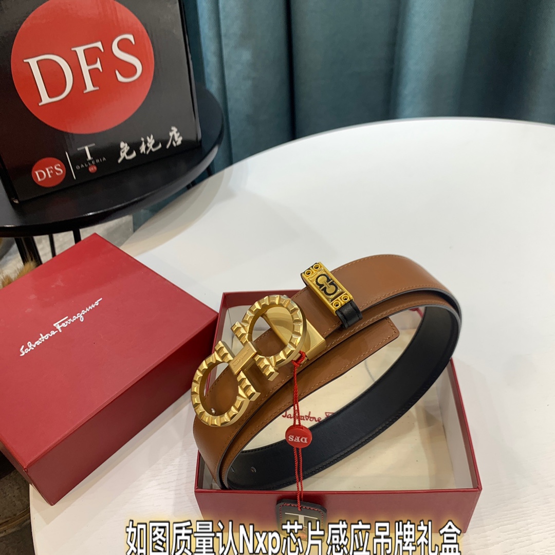 Streetwear Belt Ferragamo 319641 size:3.5cm - vstockx