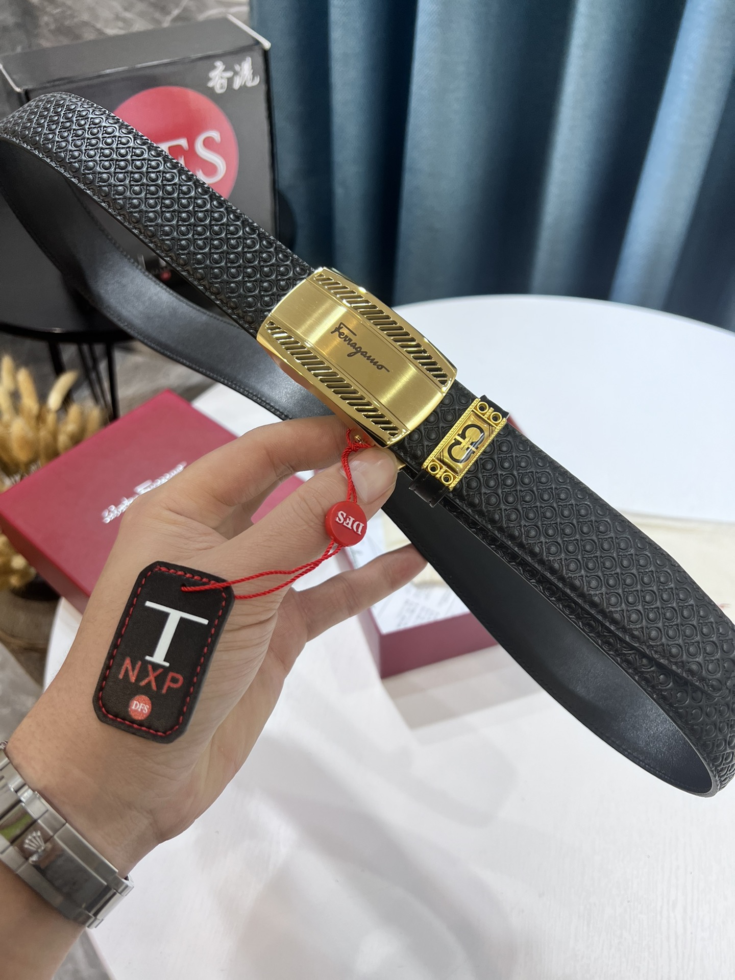 Streetwear Belt Ferragamo 319650 size:3.5cm - vstockx