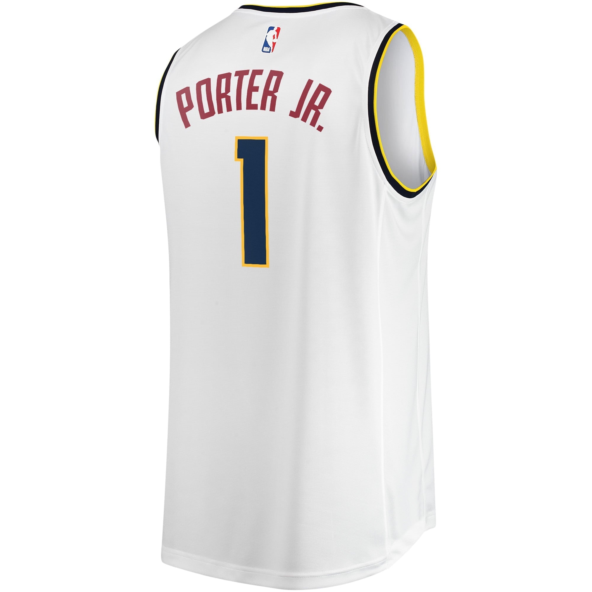 Youth Fanatics Branded Michael Porter Jr. White Denver Nuggets Fast Break Player Jersey - Association Edition - vstockx