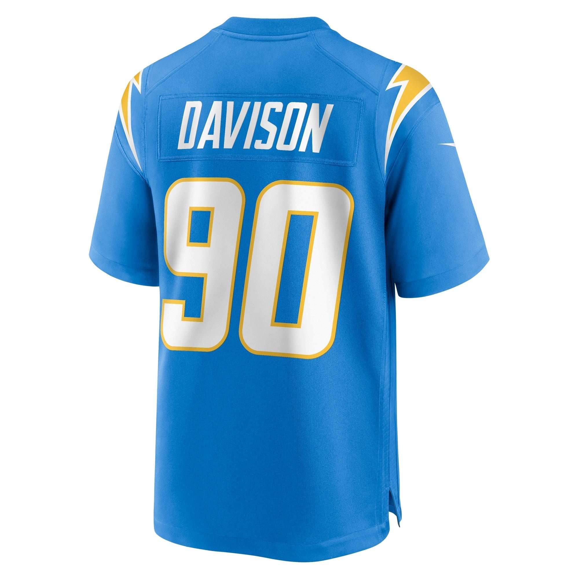 Men's Nike Tyeler Davison Powder Blue Los Angeles Chargers Home Game Player Jersey - vstockx