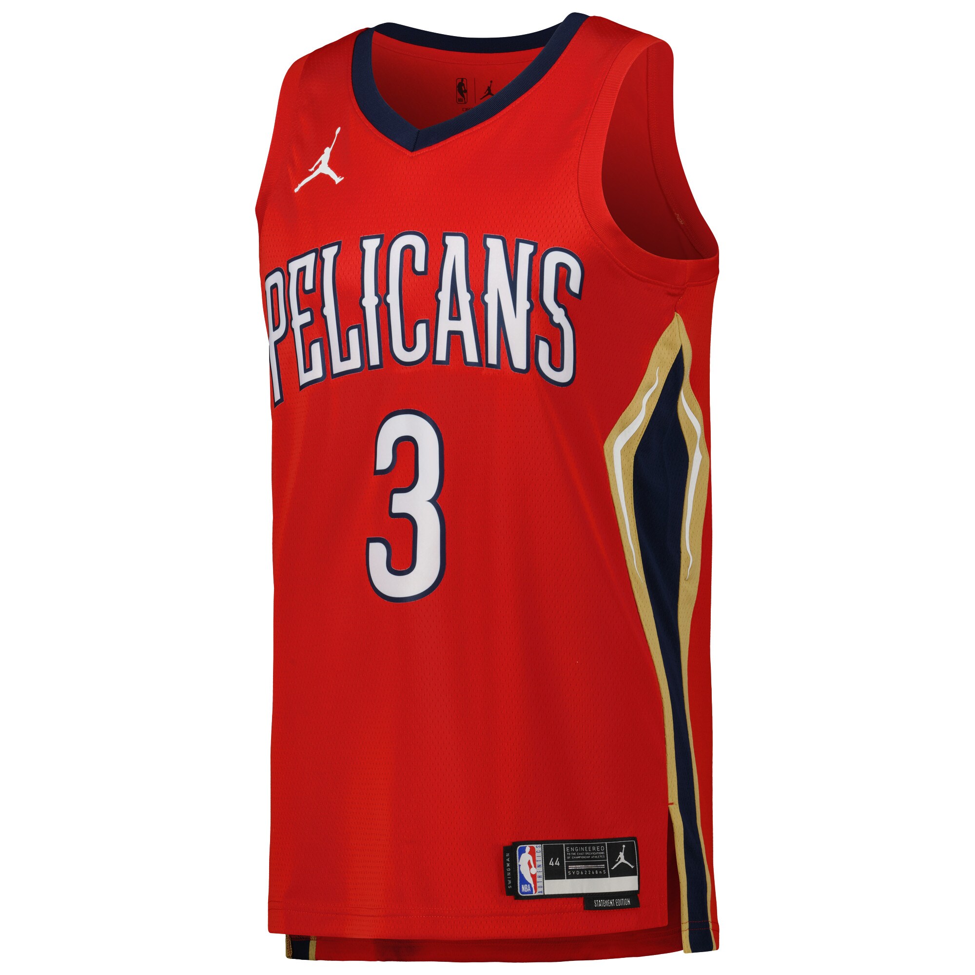 CJ McCollum New Orleans Pelicans Jordans Brand Unisex Swingman Jersey - Statement Edition - Red - vstockx