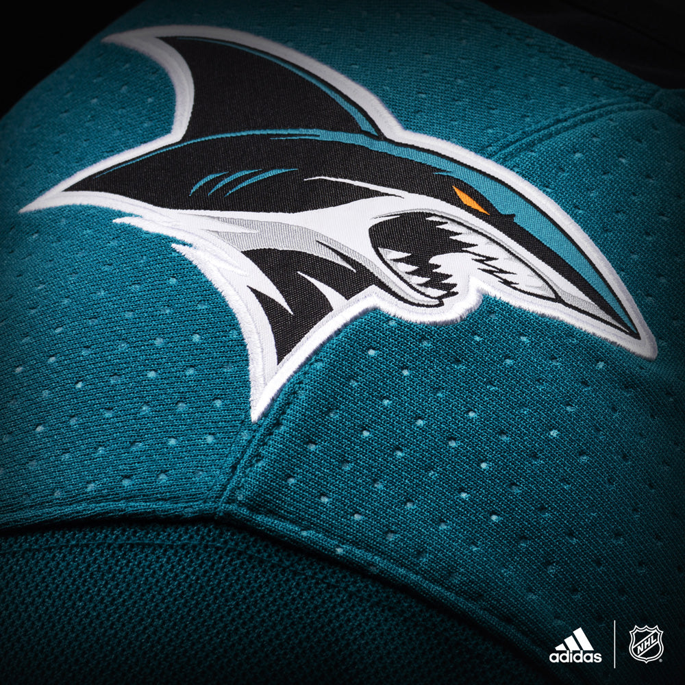 San Jose Sharks Adidas Authentic Home NHL Hockey Jersey - vstockx