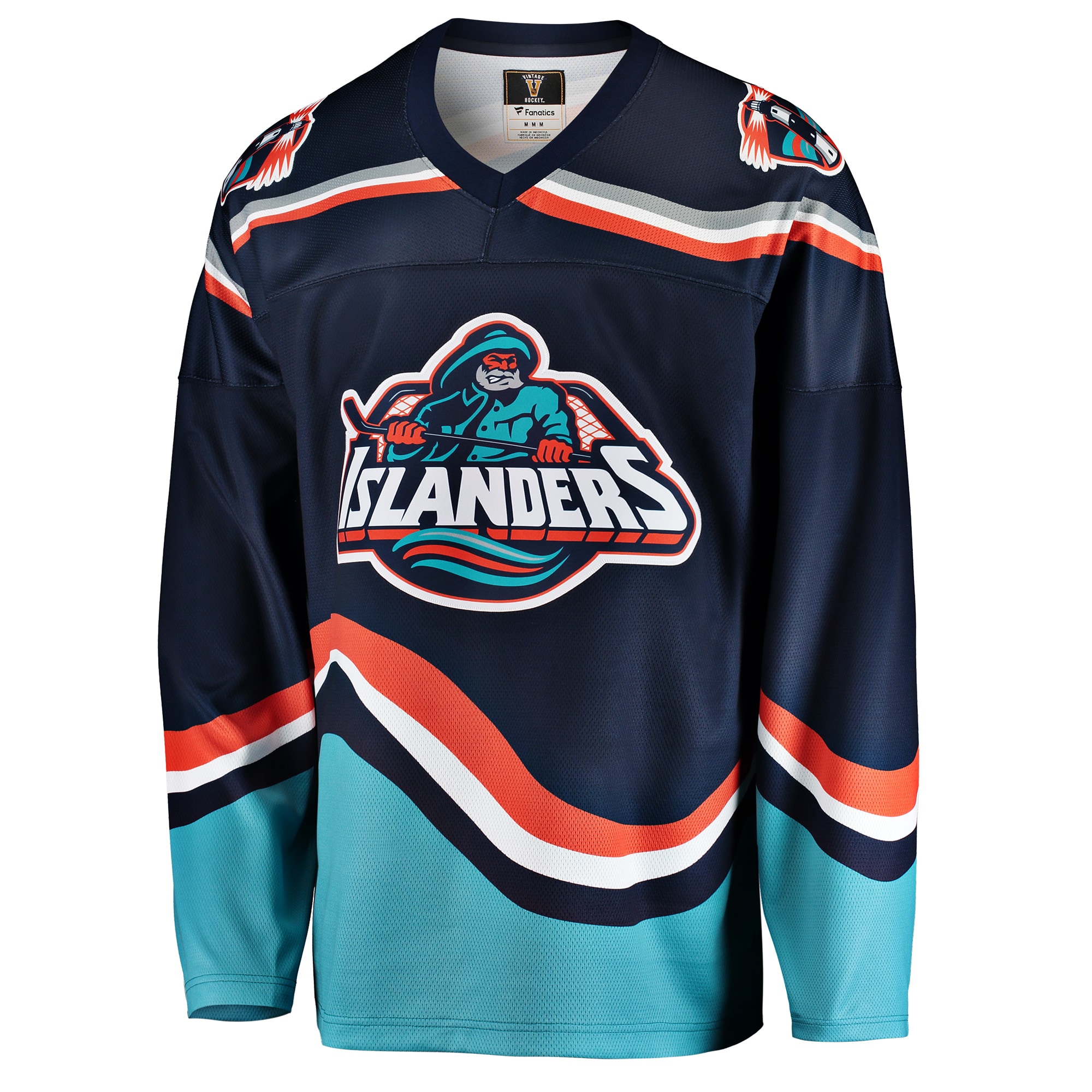 New York Islanders Fanatics Branded Premier Breakaway Heritage Blank Jersey - Navy - vstockx