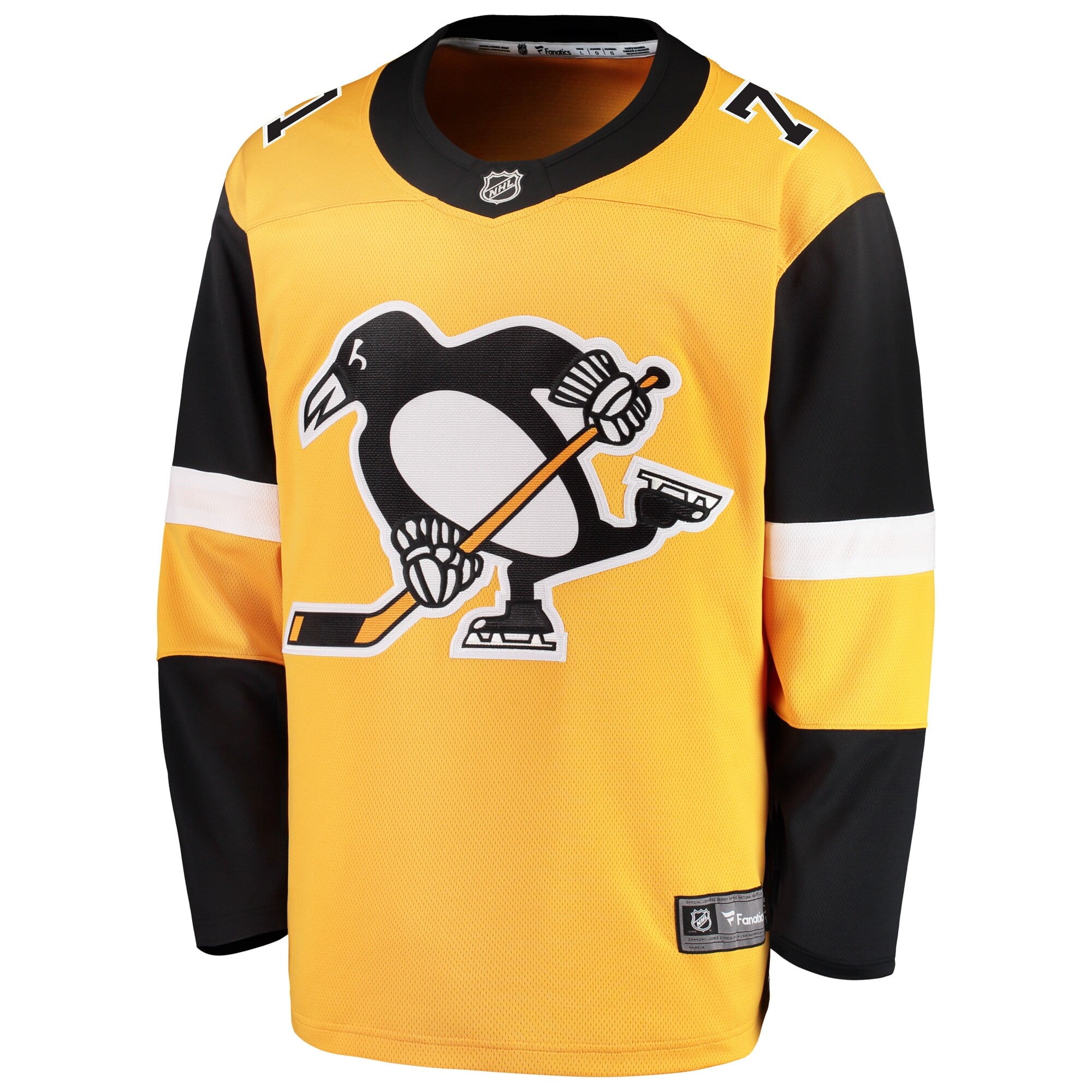 Youth Fanatics Branded Evgeni Malkin Gold Pittsburgh Penguins Alternate Breakaway Player Jersey - vstockx