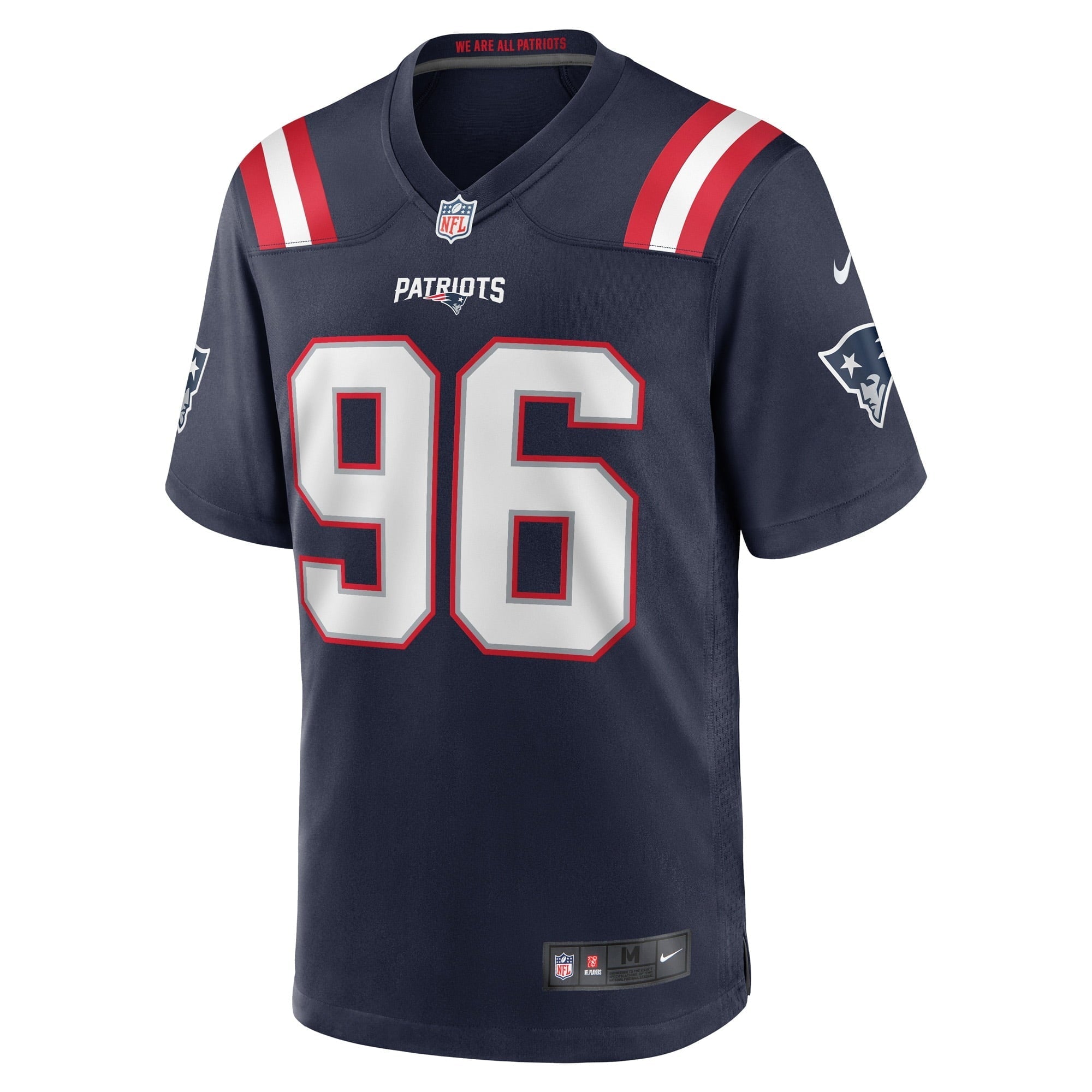 Men's Nike Sam Roberts Navy New England Patriots Game Player Jersey - vstockx