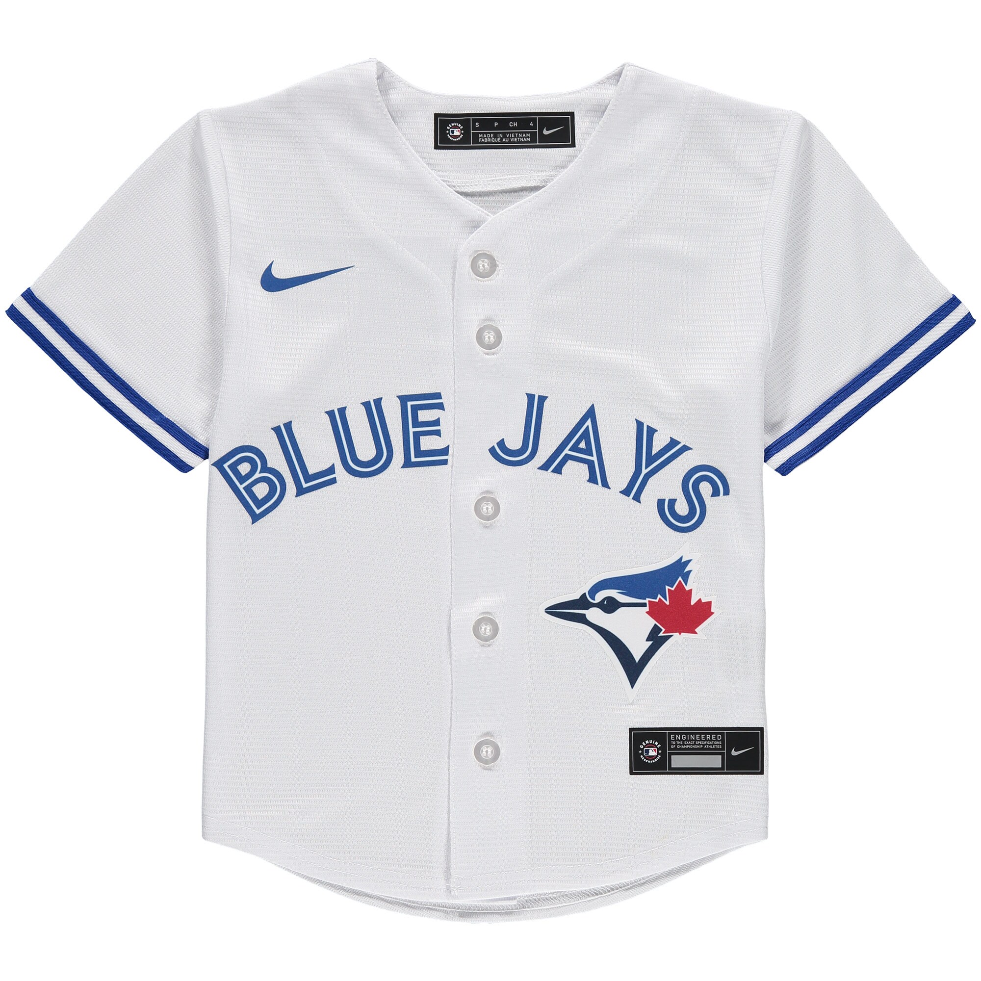 Toronto Blue Jays Nike Preschool Home Replica Team Jersey - White - vstockx