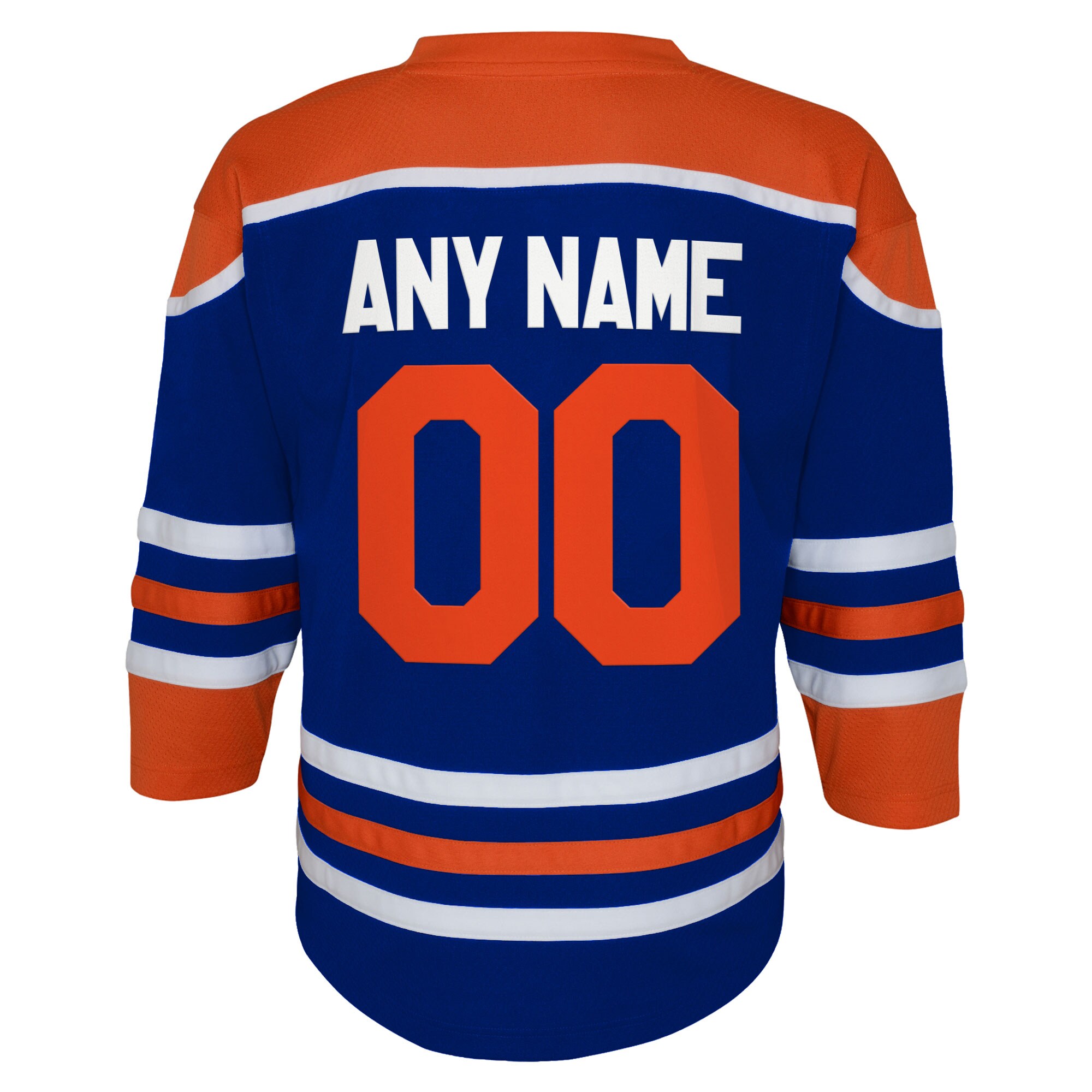 Edmonton Oilers Youth Home Replica Custom Jersey - Royal - vstockx
