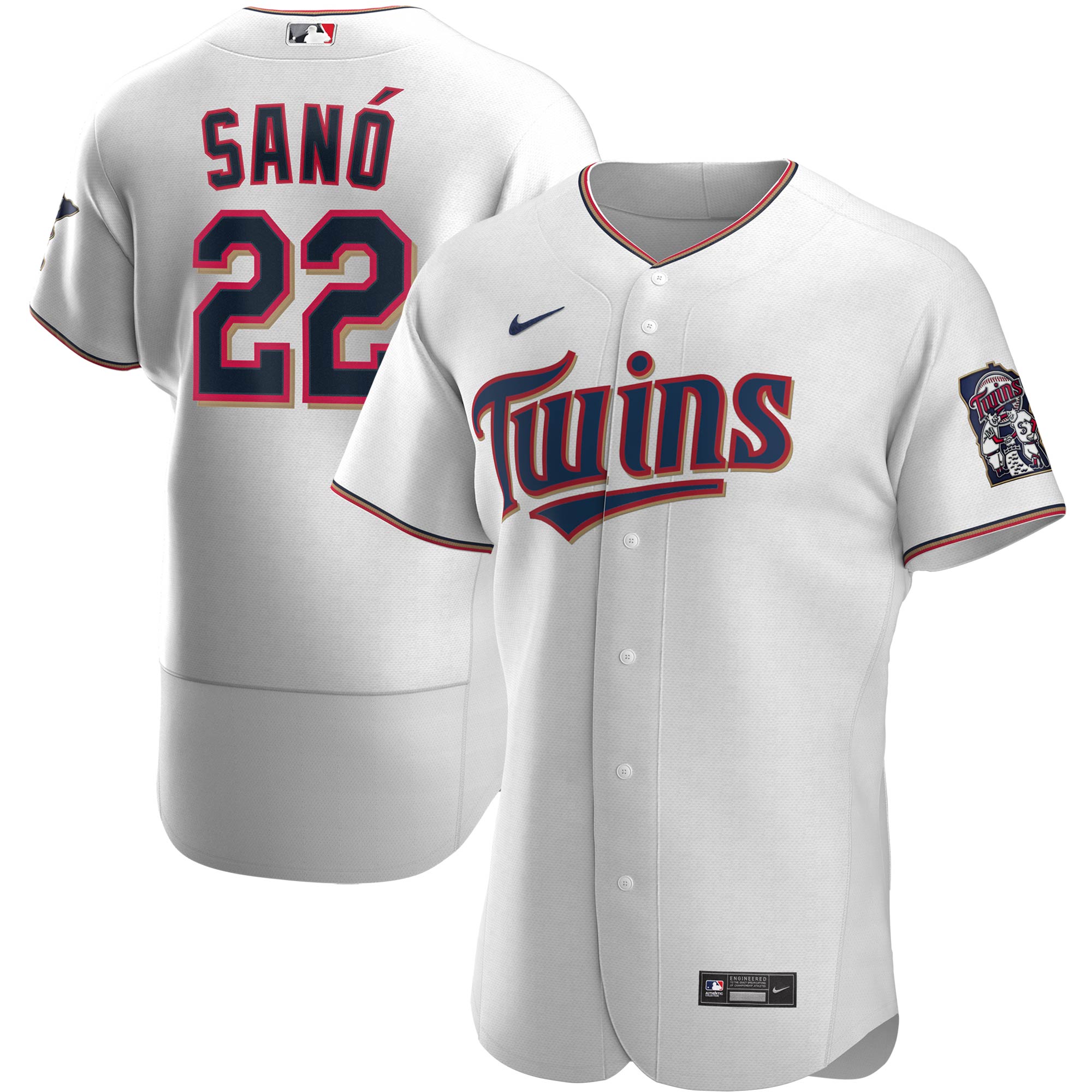 Miguel Sano Minnesota Twins Nike Home Authentic Player Jersey - White - vstockx