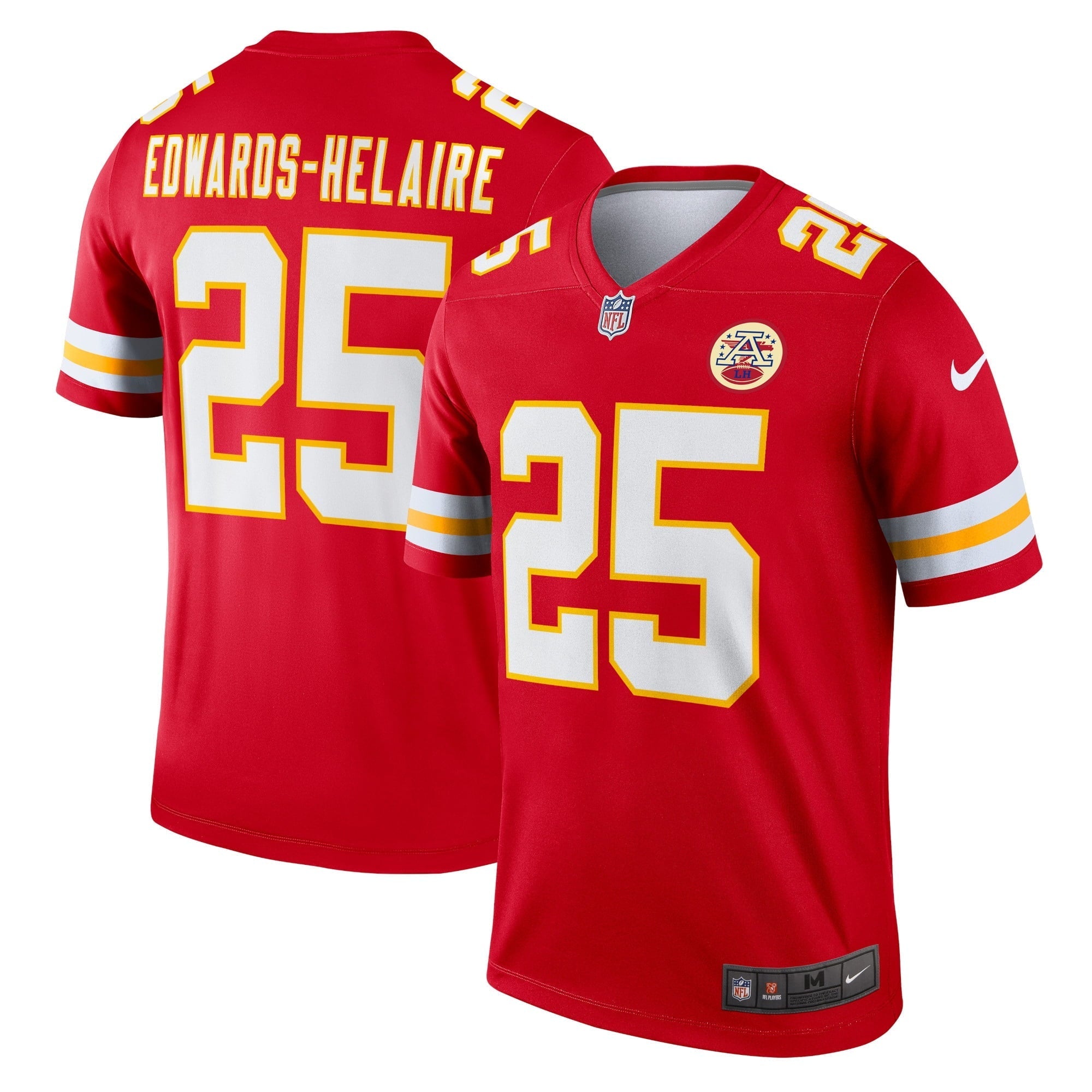 Men's Nike Clyde Edwards-Helaire Red Kansas City Chiefs Legend Jersey - vstockx