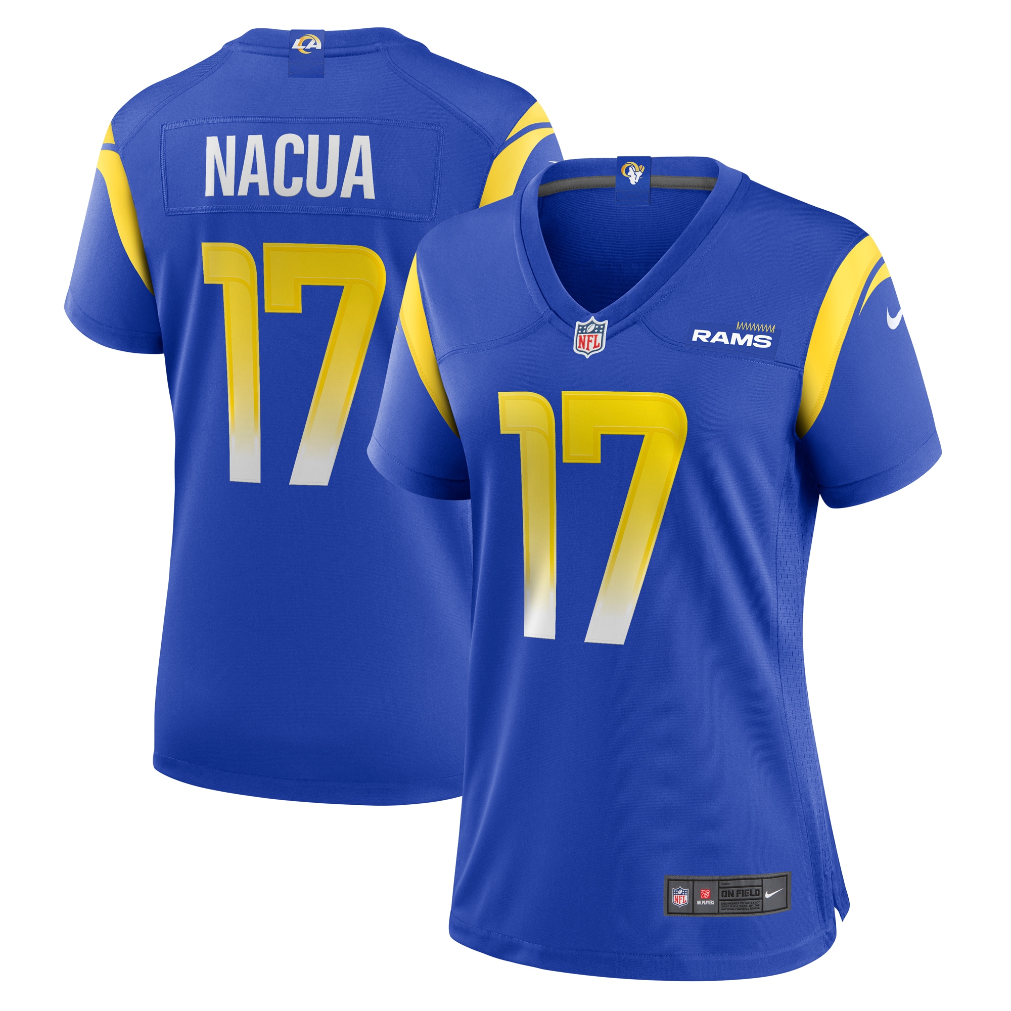 Puka Nacua Los Angeles Rams Nike Women's Home Game Jersey - Royal - vstockx