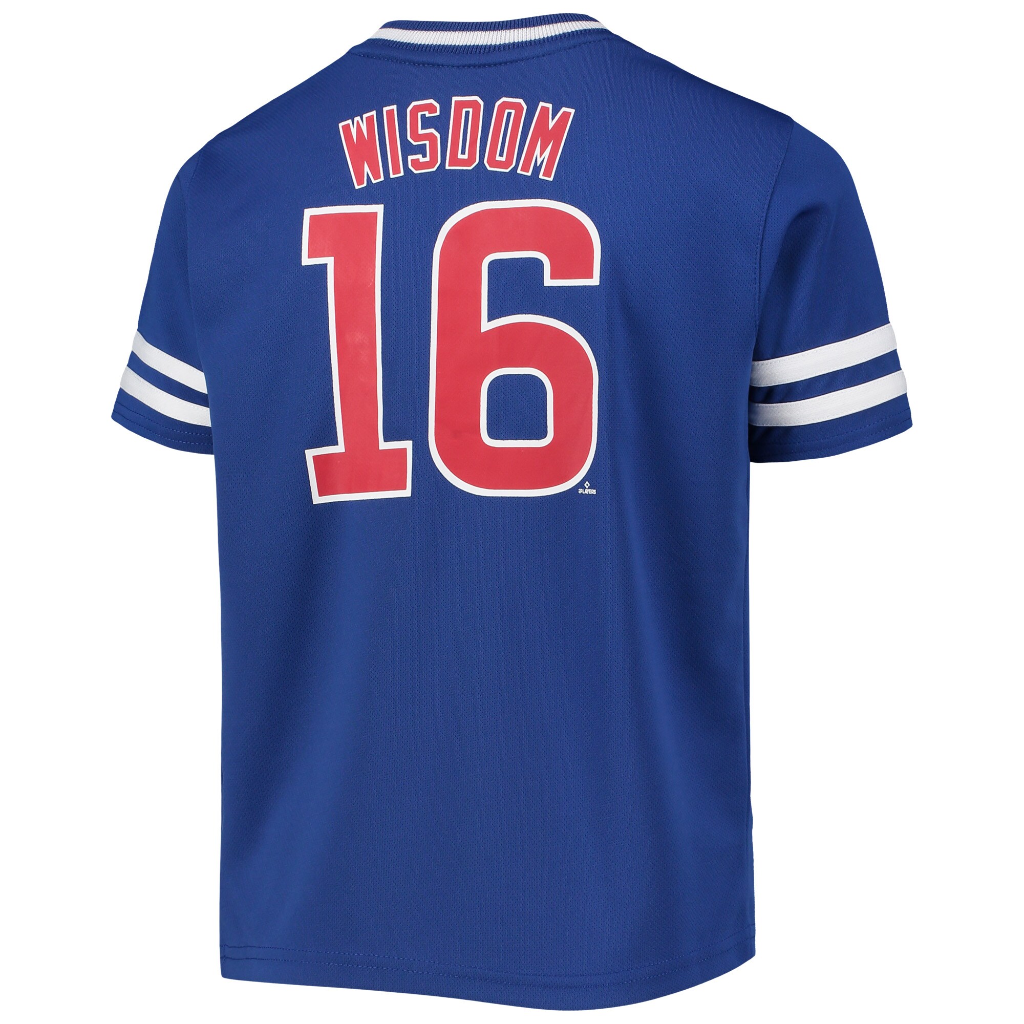 Youth Patrick Wisdom Royal Chicago Cubs Player Logo Jersey - vstockx