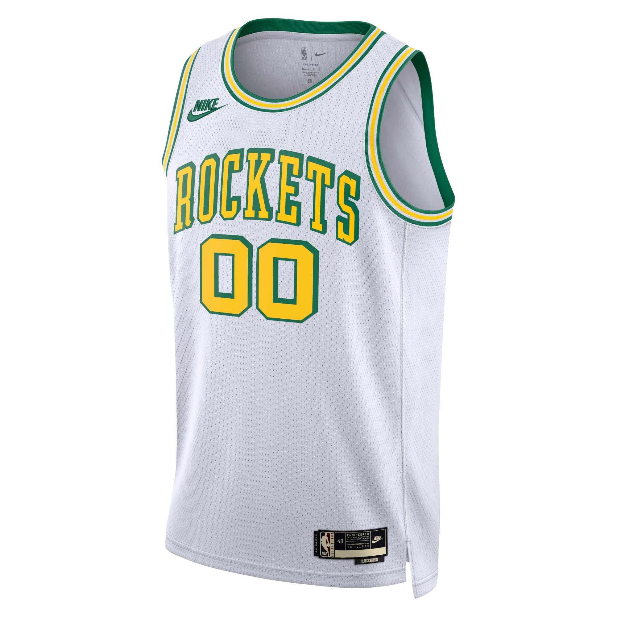 Houston Rockets Nike Unisex 2022/23 Custom Swingman Jersey - Classic Edition - White - vstockx