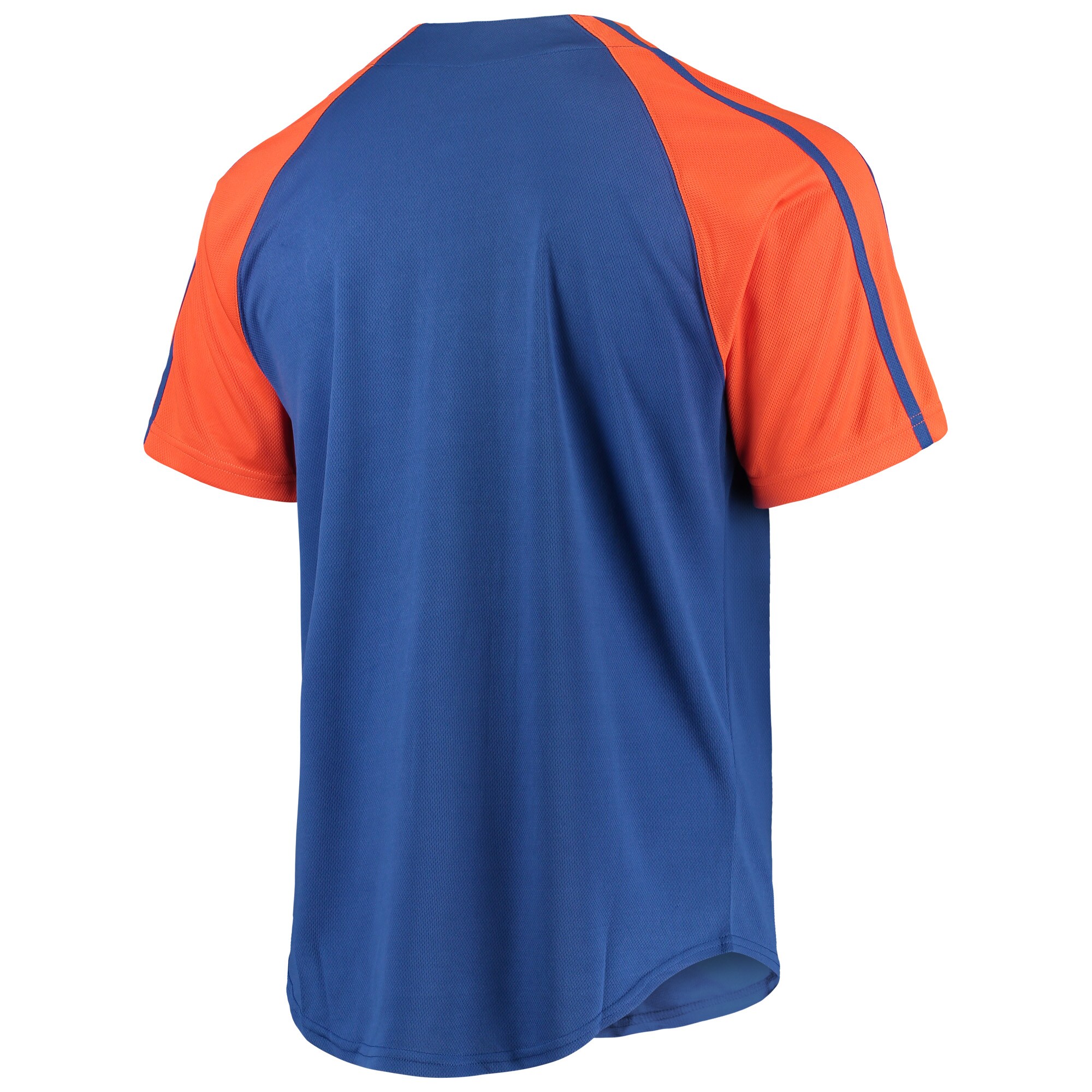 New York Mets Stitches Button-Down Raglan Replica Jersey - Royal - vstockx