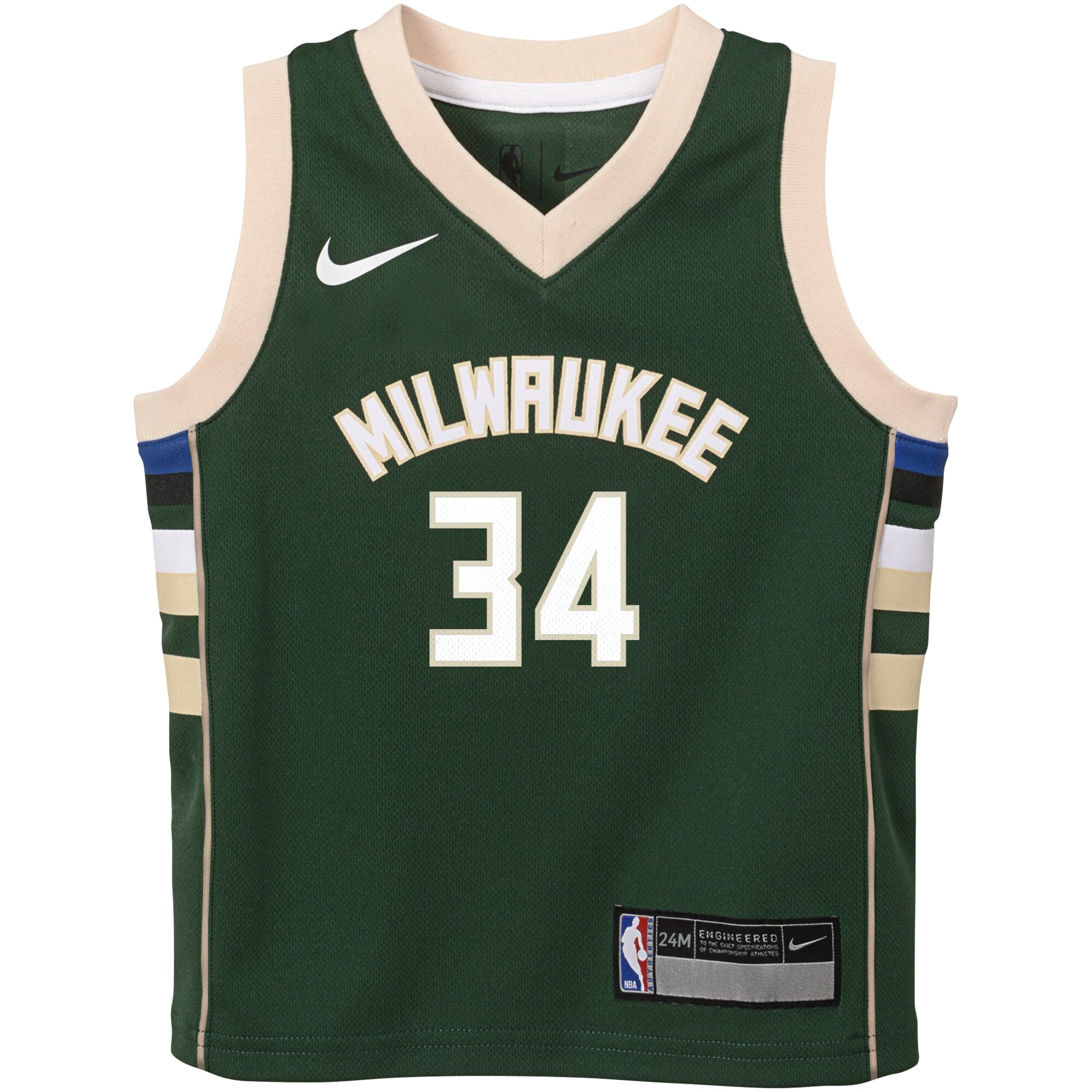 Giannis Antetokounmpo Milwaukee Bucks Nike Infant Swingman Player Jersey - Icon Edition - Hunter Green - vstockx