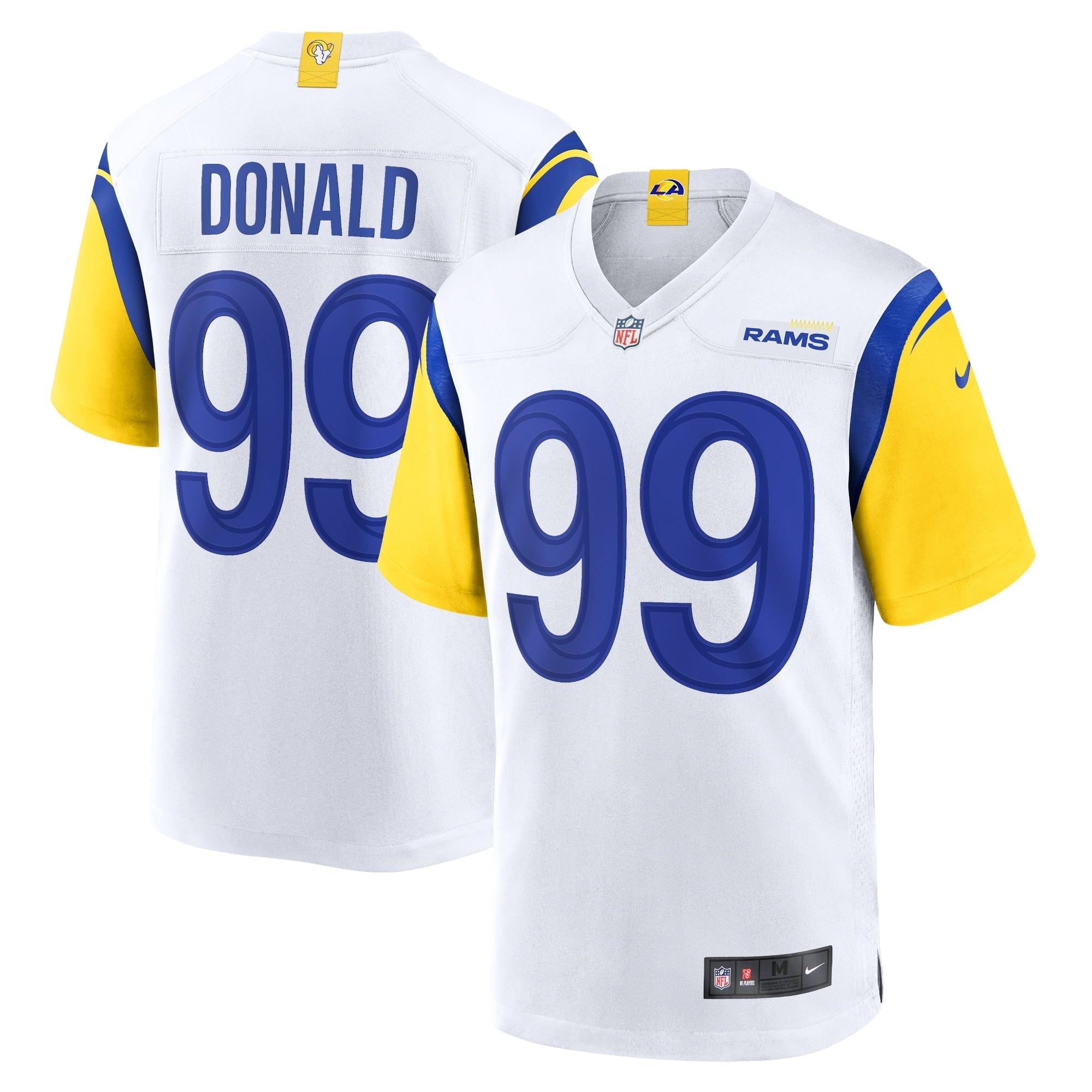 Men's Nike White Aaron Donald Los Angeles Rams Alternate Game Jersey - vstockx