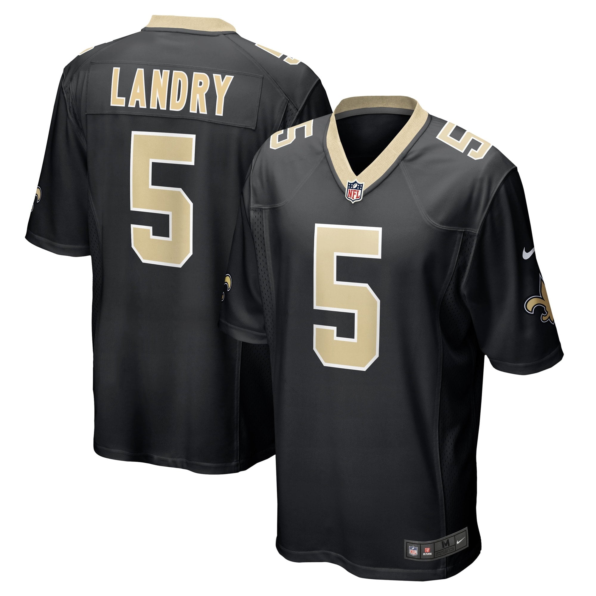 Men's Nike Jarvis Landry Black New Orleans Saints Player Game Jersey - vstockx