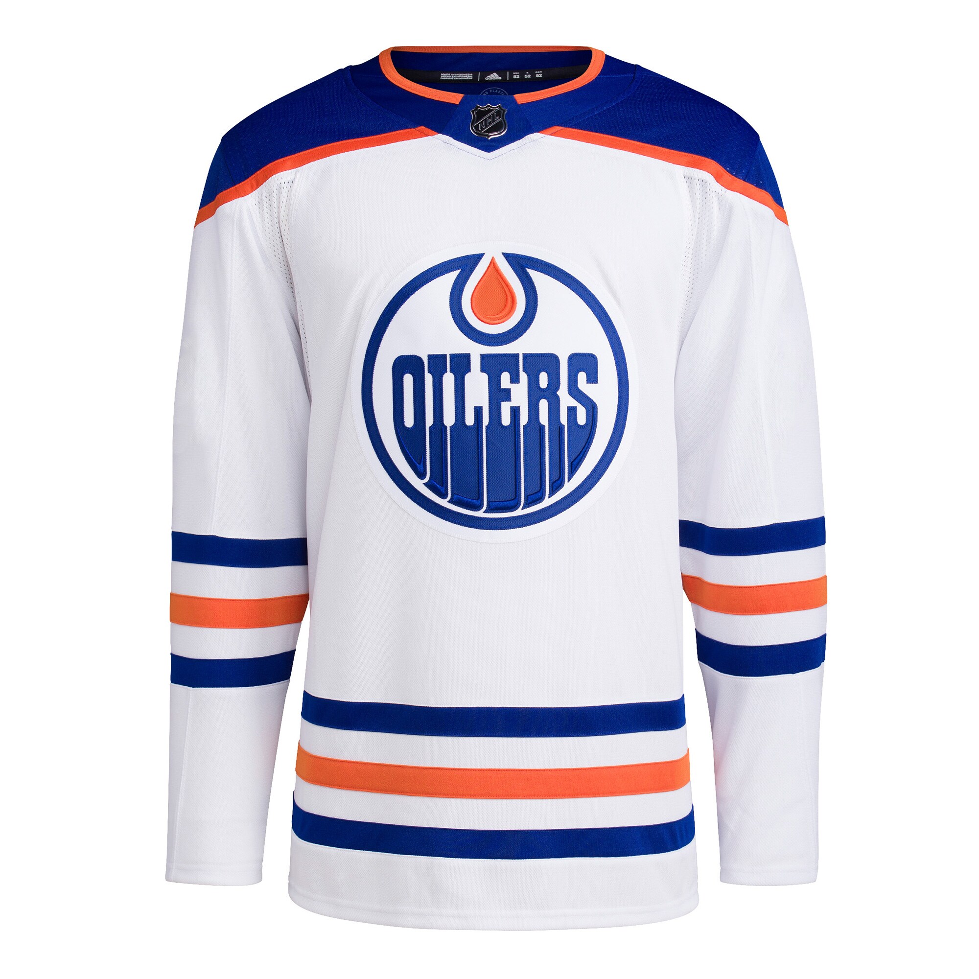 Edmonton Oilers adidas Away Primegreen Authentic Pro Blank Jersey - White - vstockx
