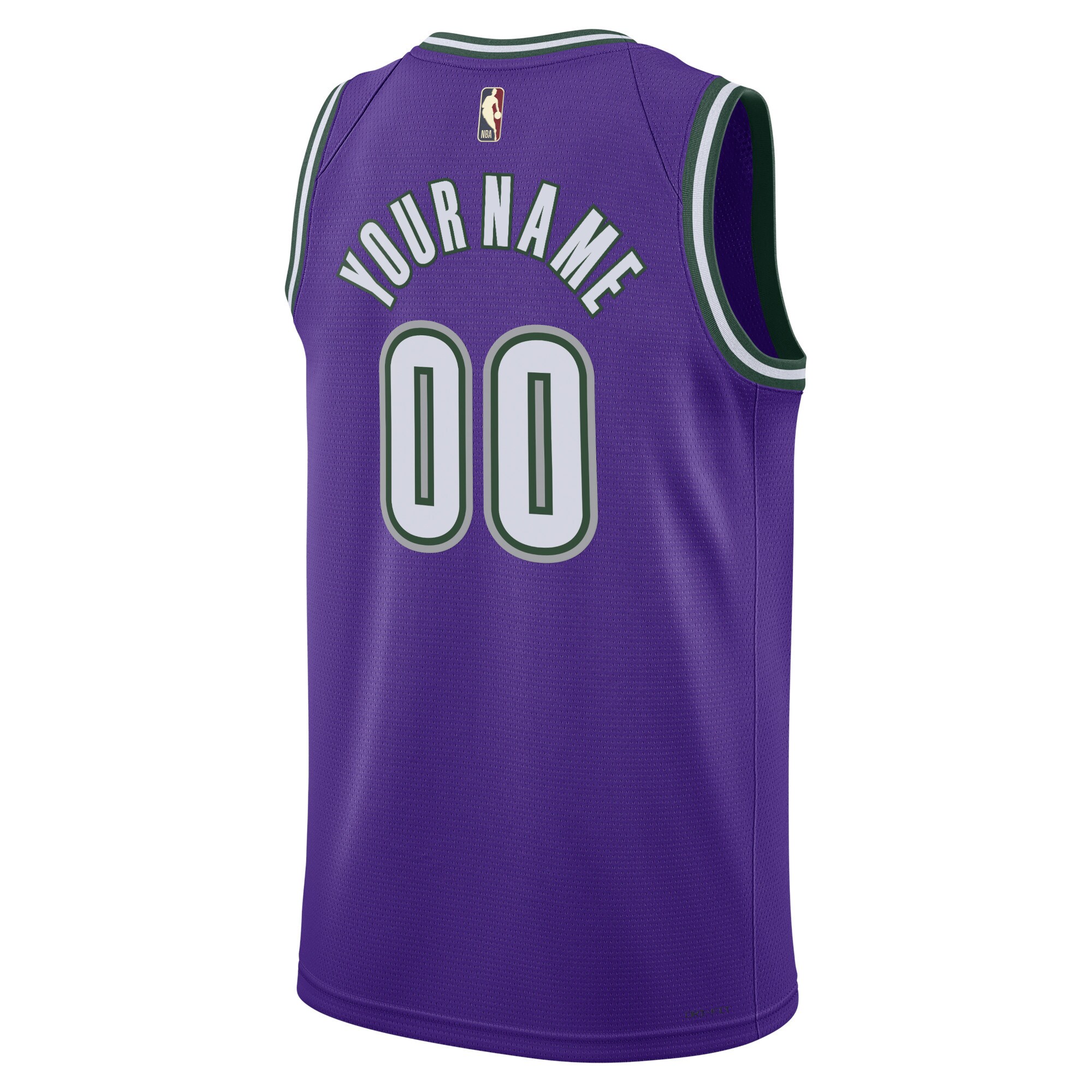Milwaukee Bucks Nike Unisex 2022/23 Custom Swingman Jersey - Classic Edition - Purple - vstockx
