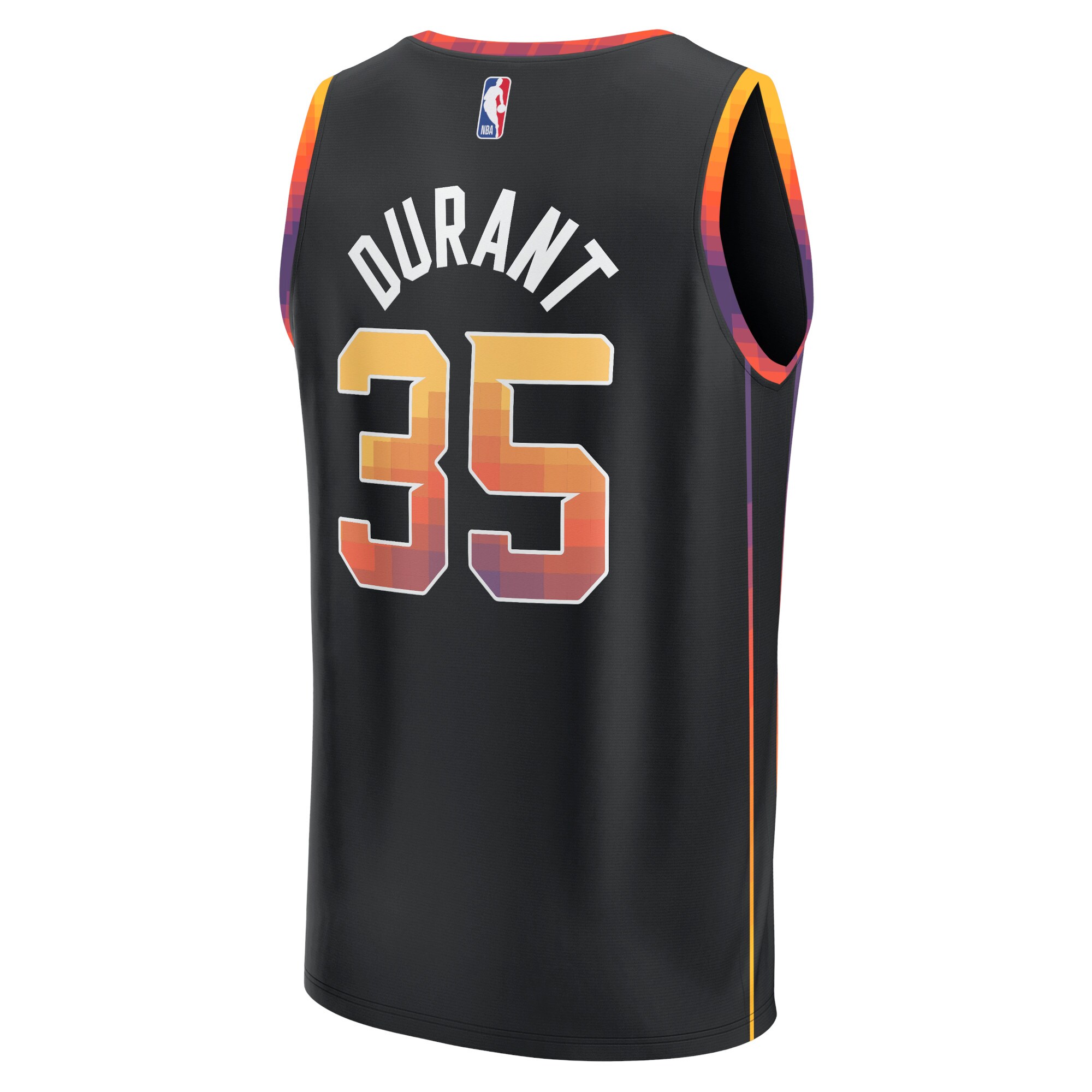 Kevin Durant Phoenix Suns Fanatics Branded Youth Fast Break Player Jersey - Statement Edition - Black - vstockx