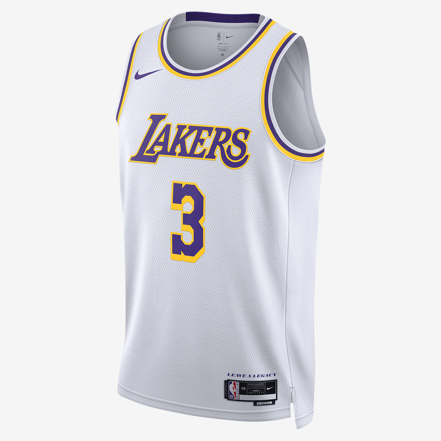 Los Angeles Lakers Association Edition 2022/23 Nike Dri-FIT NBA Swingman Jersey - White - vstockx