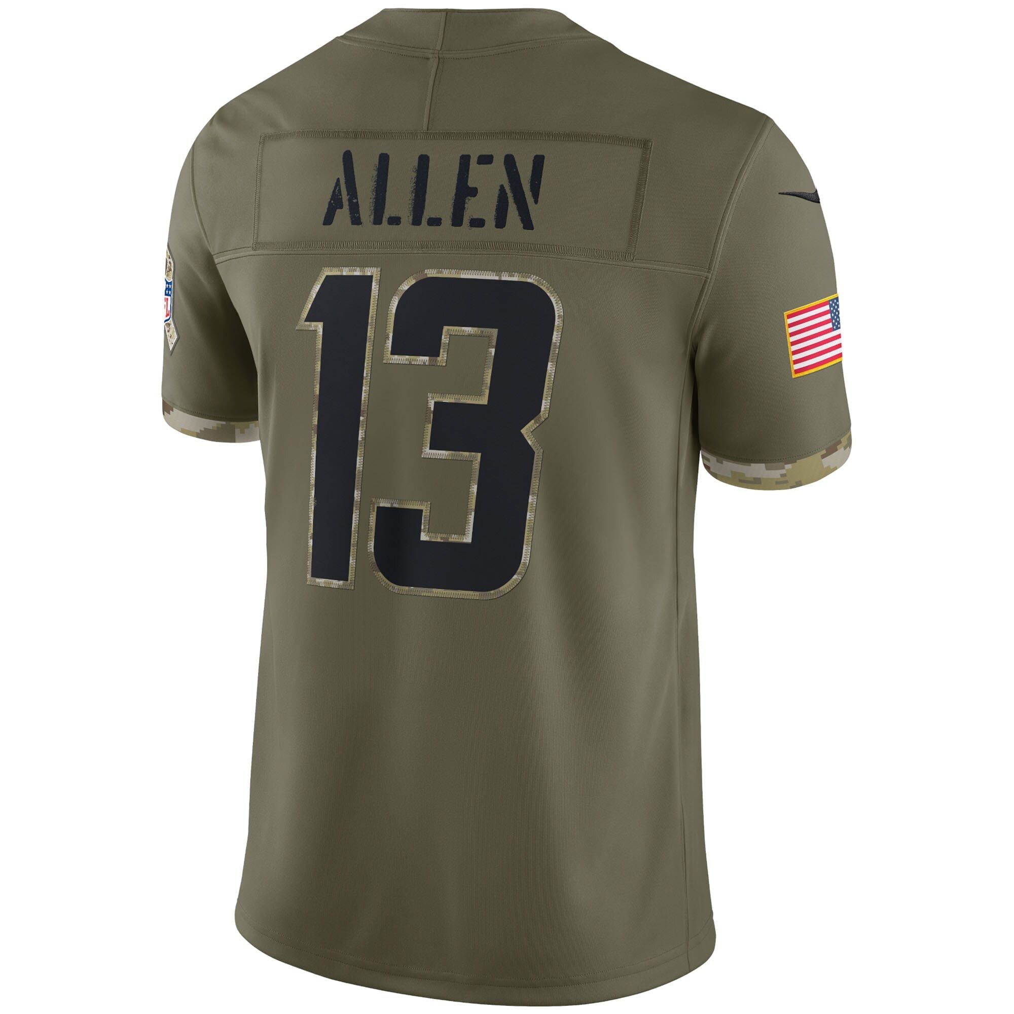 Men's Nike Keenan Allen Olive Los Angeles Chargers 2022 Salute To Service Limited Jersey - vstockx