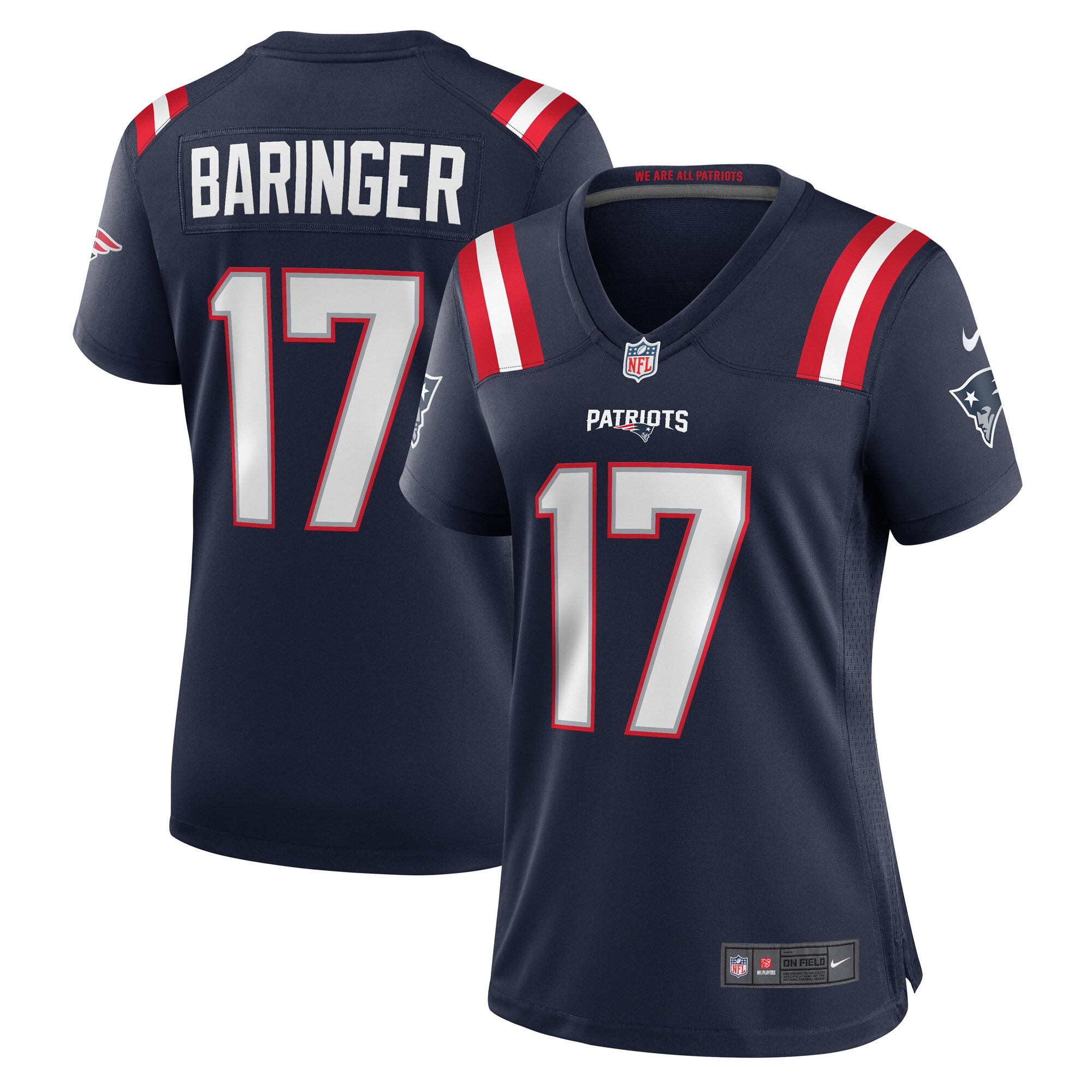 Bryce Baringer New England Patriots Nike Women's Team Game Jersey - Navy - vstockx