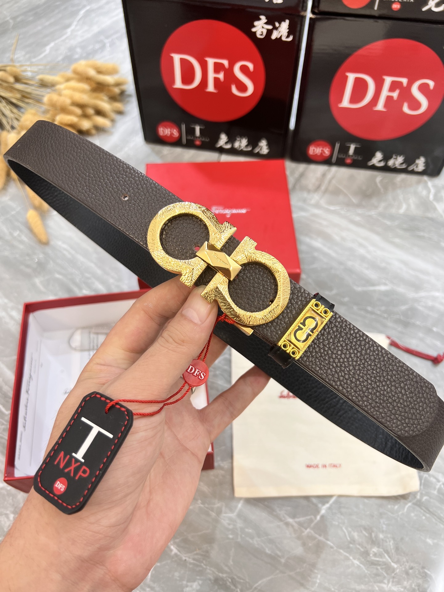 Streetwear Belt Ferragamo 319944 size:3.5cm - vstockx