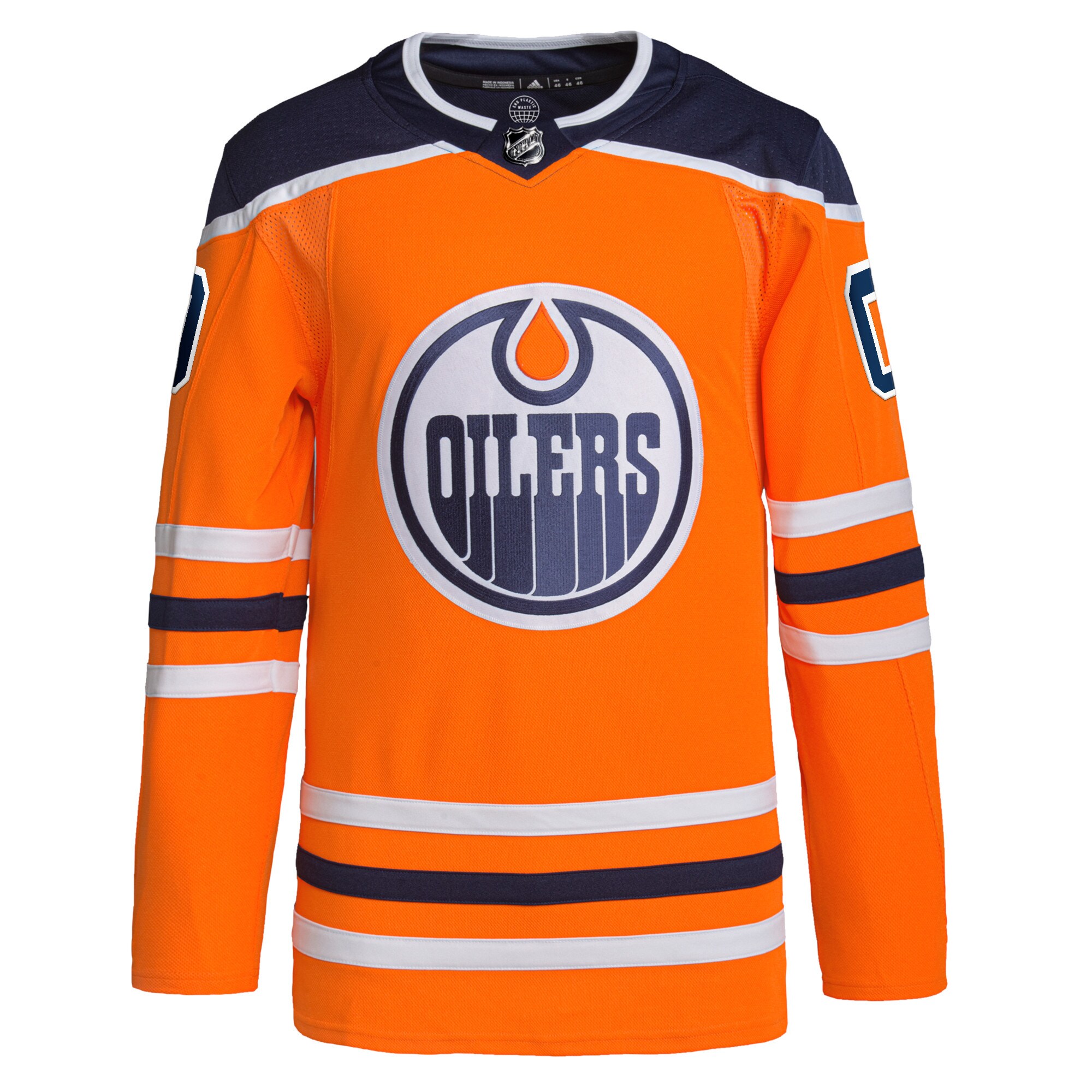 Edmonton Oilers adidas Home Authentic Pro Custom Jersey - Orange - vstockx