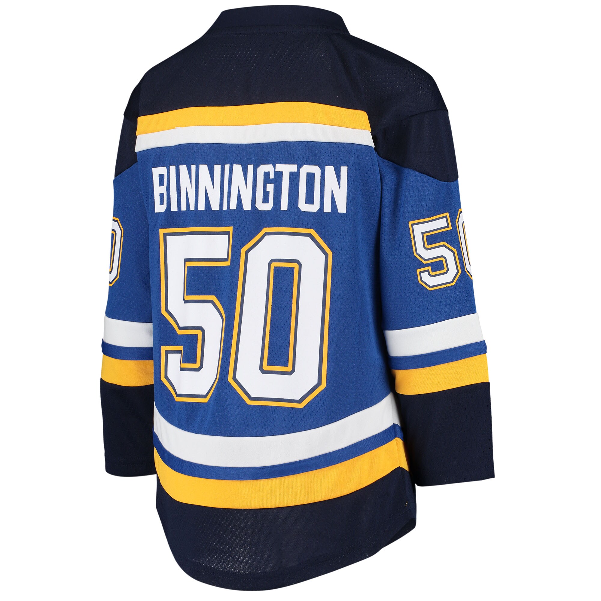 Jordans Binnington St. Louis Blues Youth Home Replica Player Jersey - Blue - vstockx