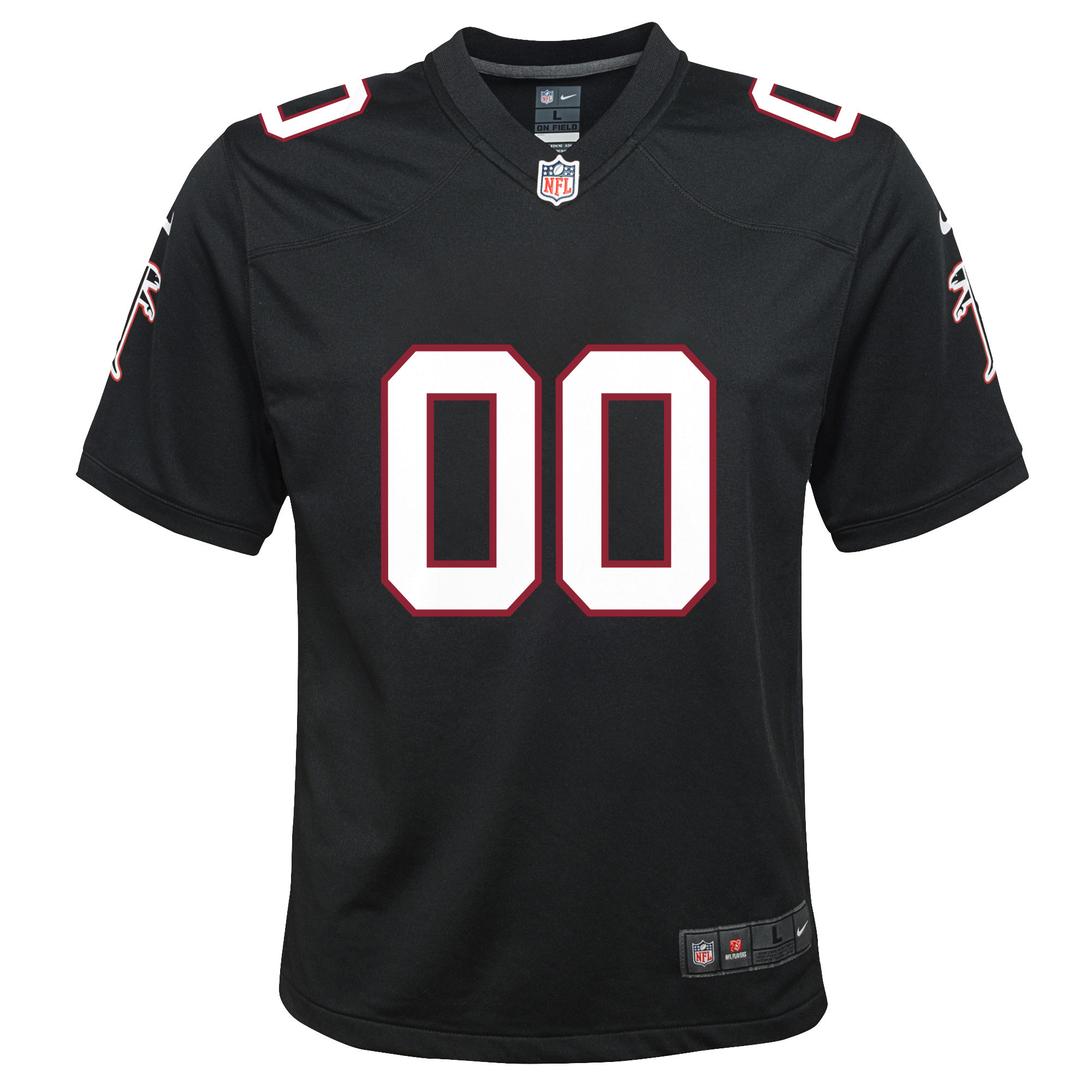 Atlanta Falcons Nike Youth Throwback Custom Game Jersey - Black - vstockx