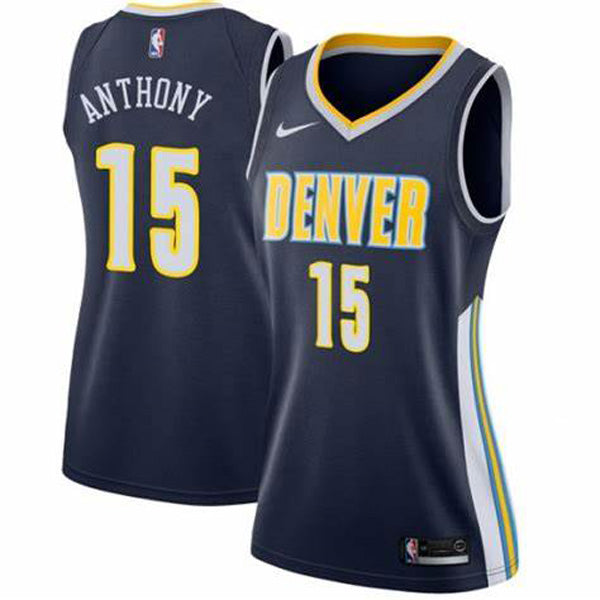 Women's Denver Nuggets Carmelo Anthony Icon Edition Jersey - Navy - vstockx
