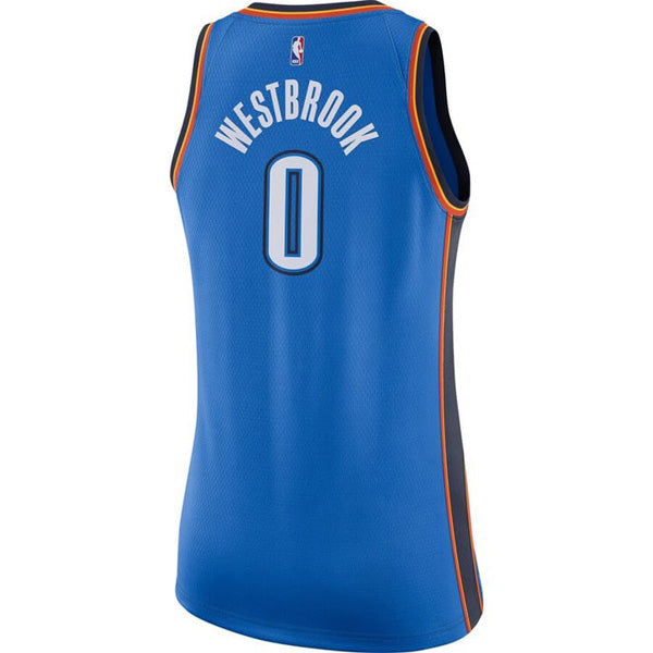 Women's Oklahoma City Thunder Russell Westbrook Icon Edition Jersey - Blue - vstockx