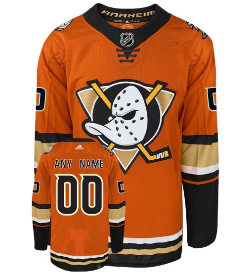Customizable Anaheim Ducks Adidas Primegreen Authentic NHL Hockey Jersey - vstockx