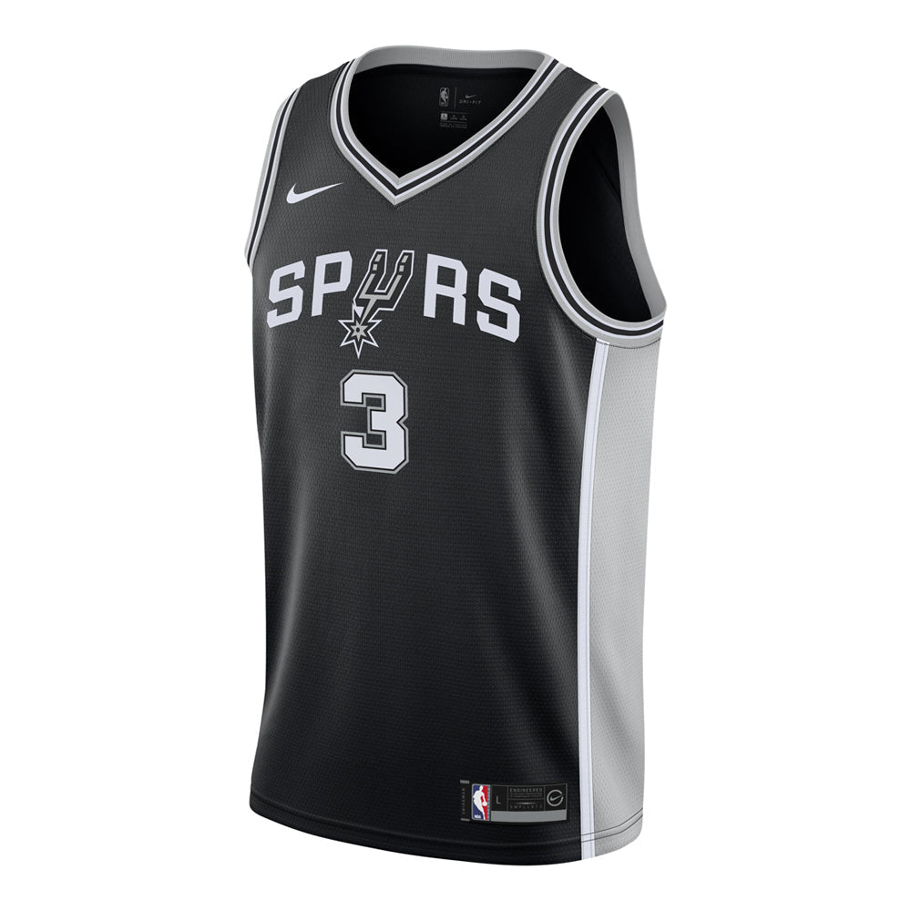 Youth San Antonio Spurs Keldon Johnson Icon Edition Jersey - Black - vstockx