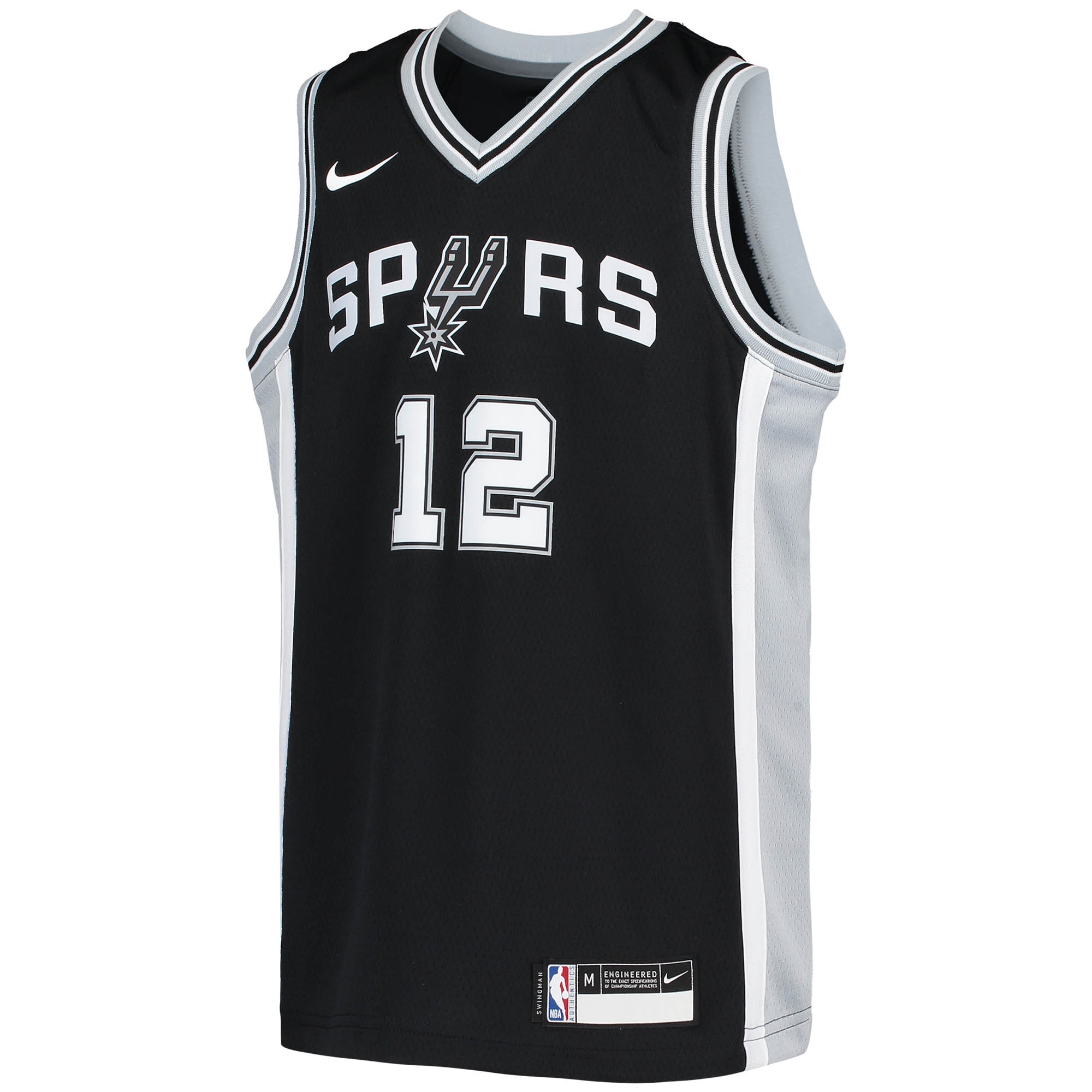 LaMarcus Aldridge San Antonio Spurs Nike Youth 2020/21 Swingman Jersey - Icon Edition - Black - vstockx