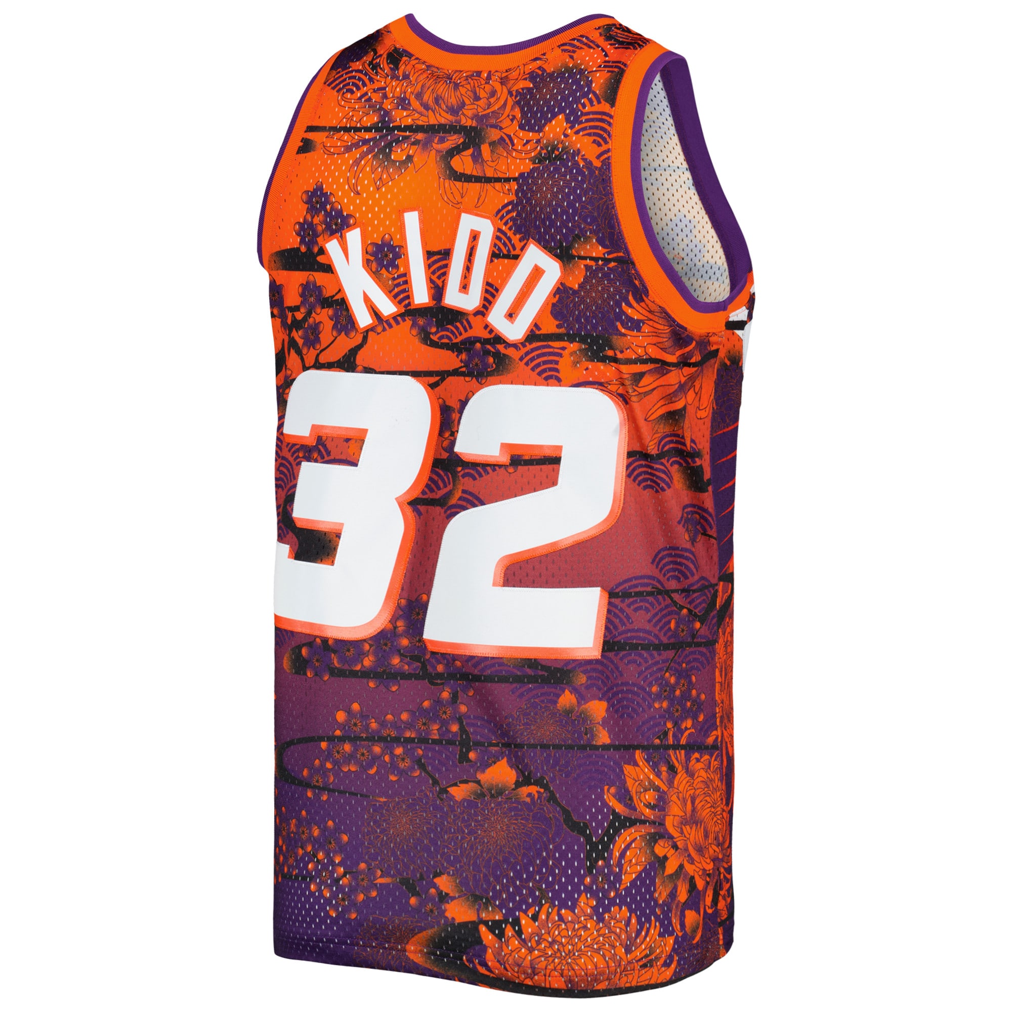Jason Kidd Phoenix Suns Mitchell & Ness Hardwood Classics Lunar New Year Swingman Jersey - Orange - vstockx