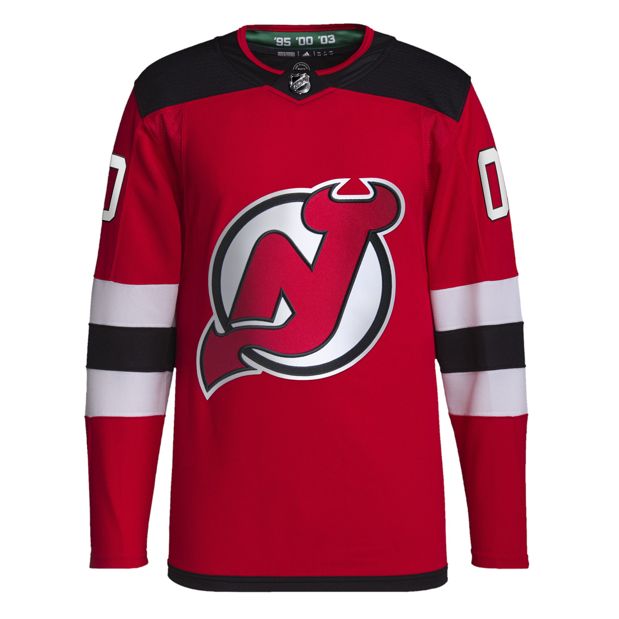 New Jersey Devils adidas Home Primegreen Authentic Pro Custom Jersey - Red - vstockx