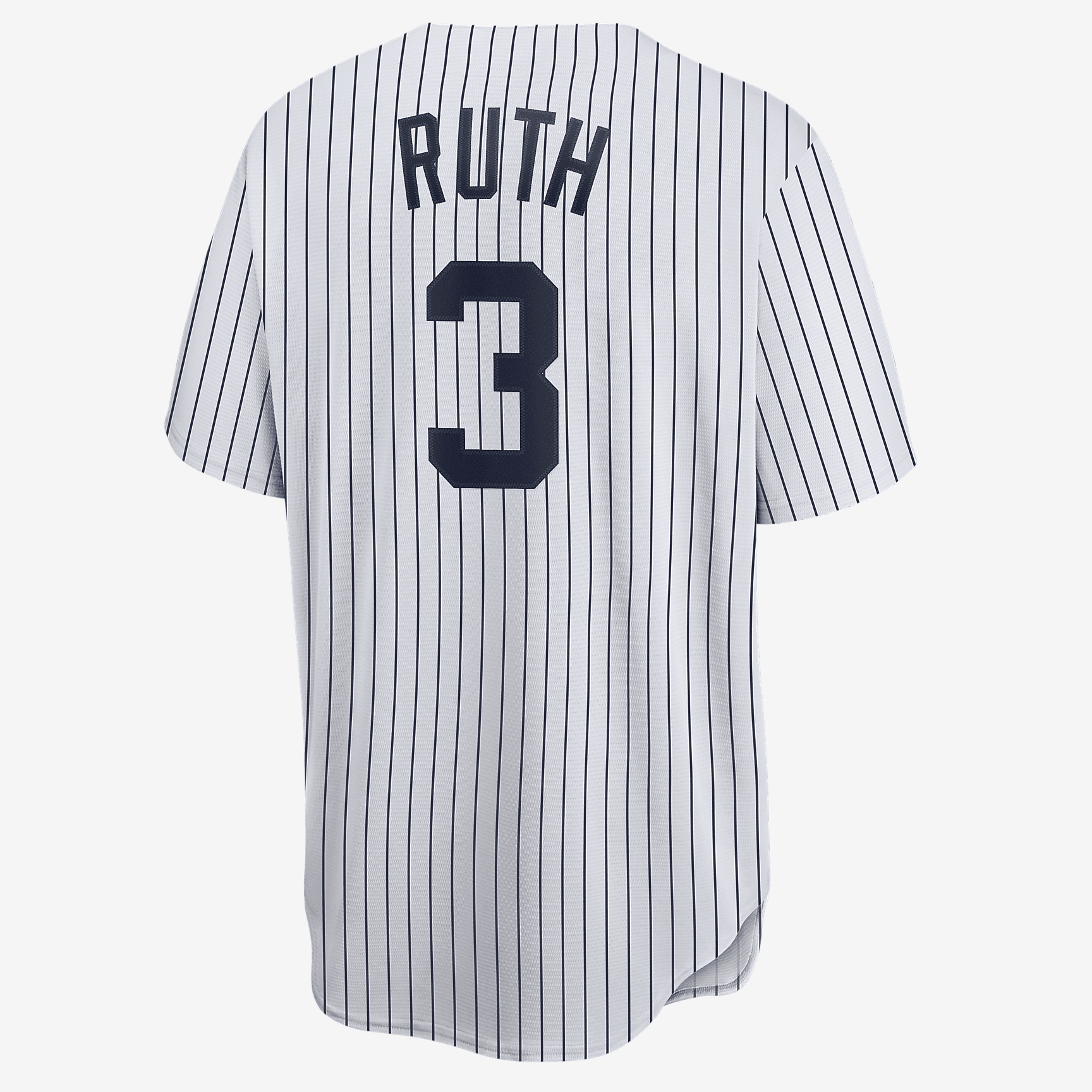 MLB New York Yankees (Babe Ruth) Men's Cooperstown Baseball Jersey - White/Navy - vstockx